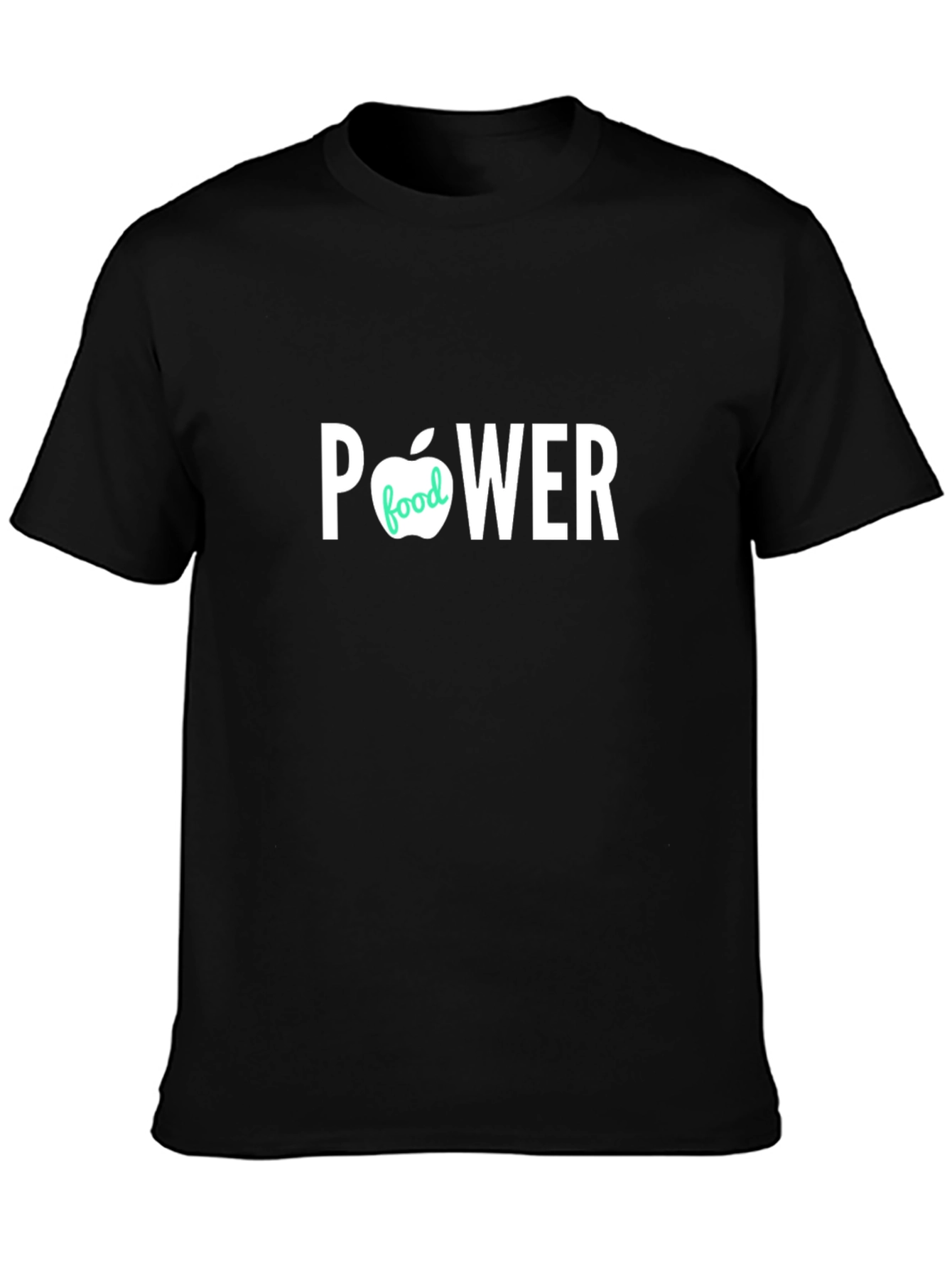 Power Food Graphic T-Shirt - Black