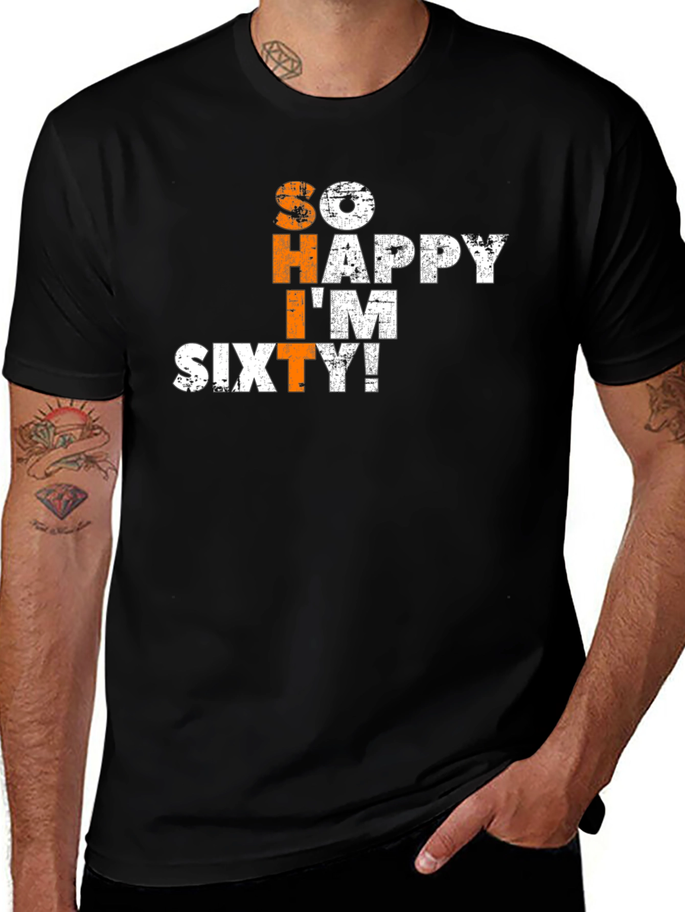 So Happy Im Sixty T-Shirt - Birthday Gift