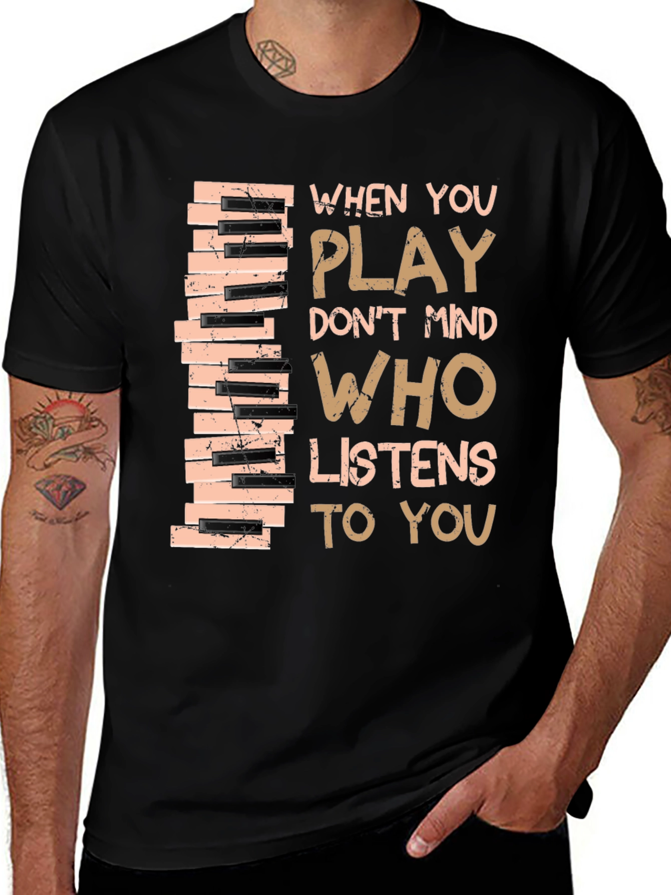 Piano Keys T-Shirt - Musical Inspiration