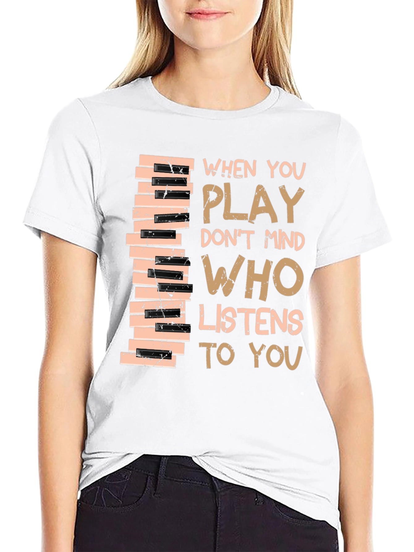 Piano Keys T-Shirt - Musical Inspiration