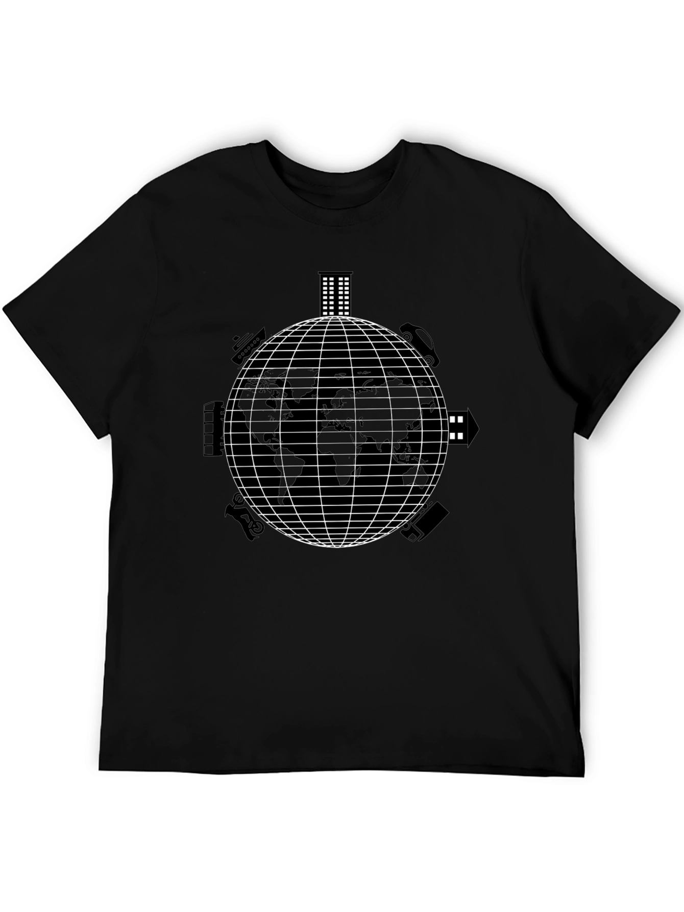 Global Travel T-Shirt - Black