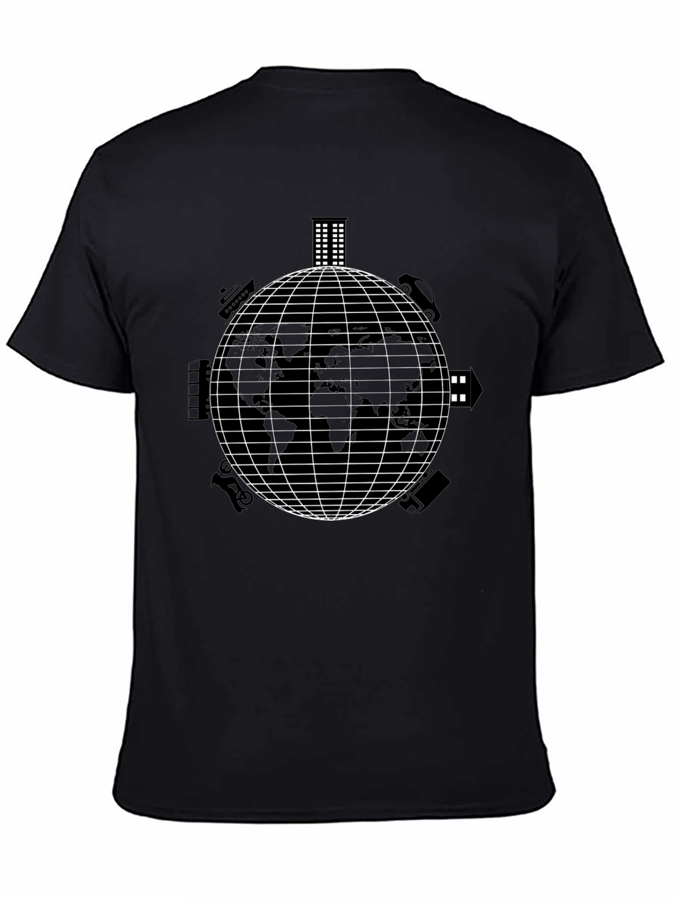 Global Travel T-Shirt - Black