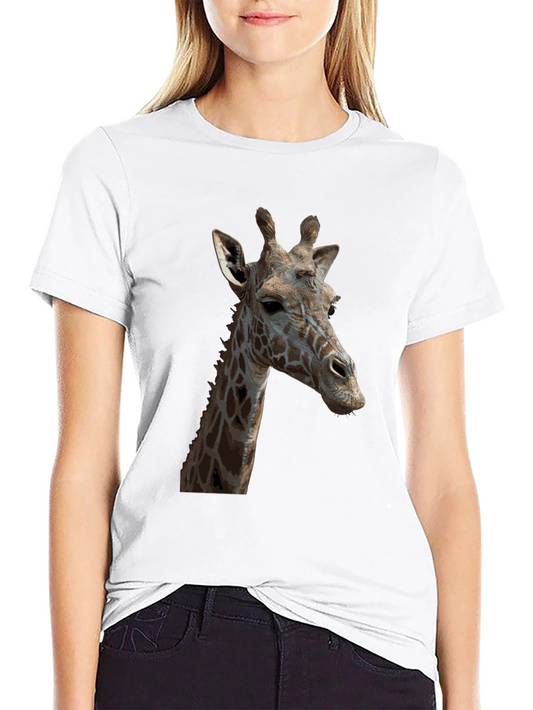 Giraffe Graphic T-Shirt - Stylish Animal Print Tee