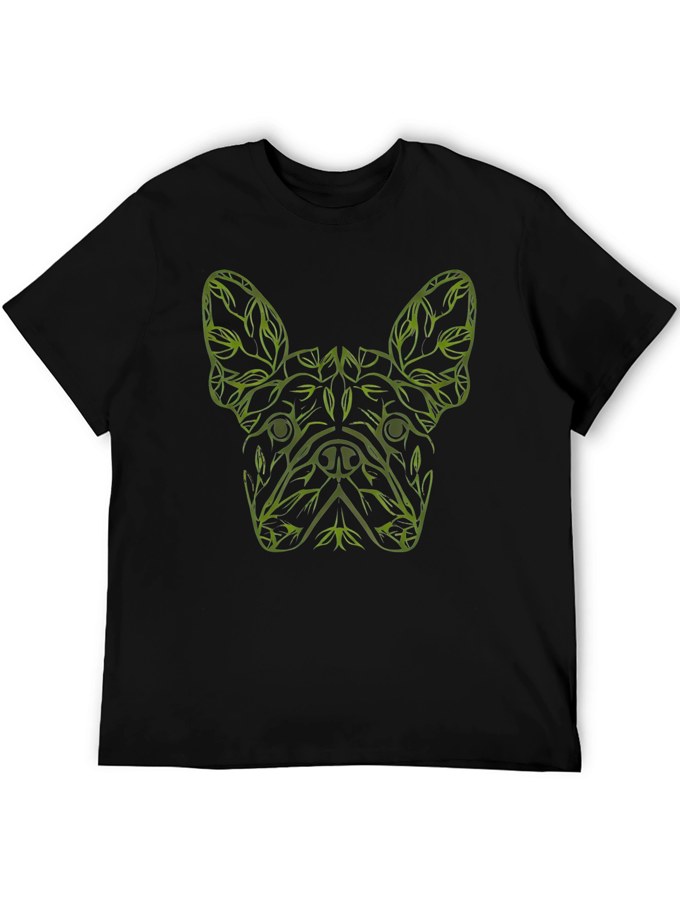 Dog Lover T-Shirt - French Bulldog Botanical Design