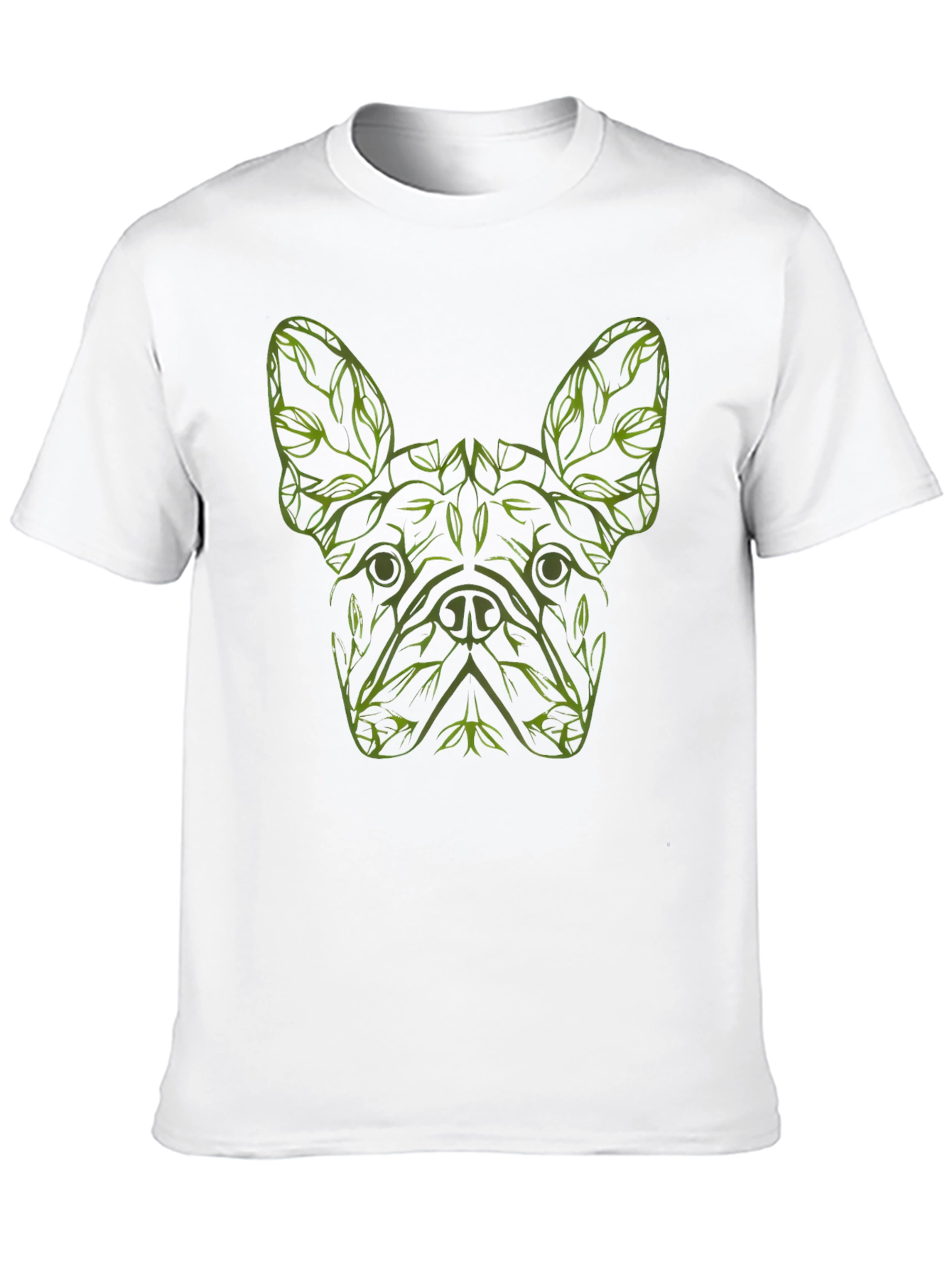 Dog Lover T-Shirt - French Bulldog Botanical Design