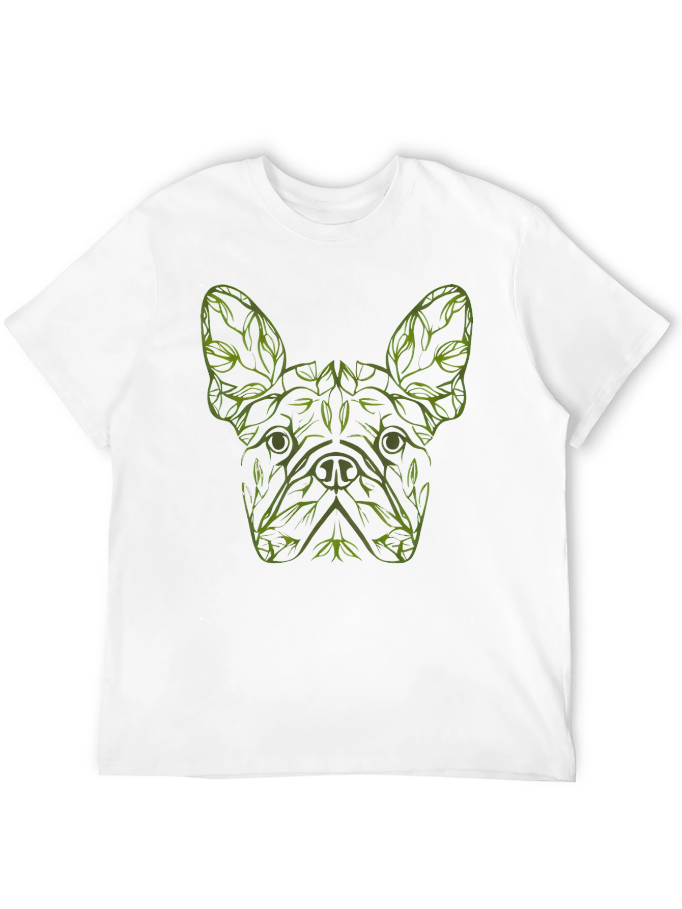 Dog Lover T-Shirt - French Bulldog Botanical Design