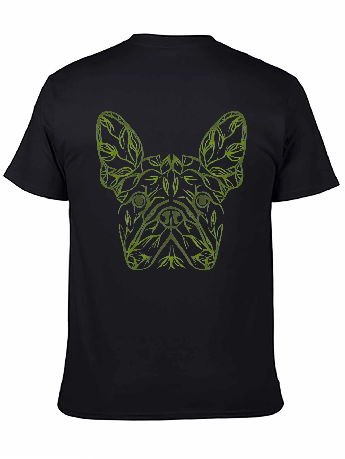 Dog Lover T-Shirt - French Bulldog Botanical Design