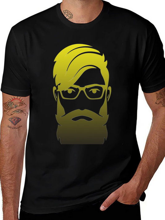 Bearded Hipster Graphic Tee - Cool & Stylish