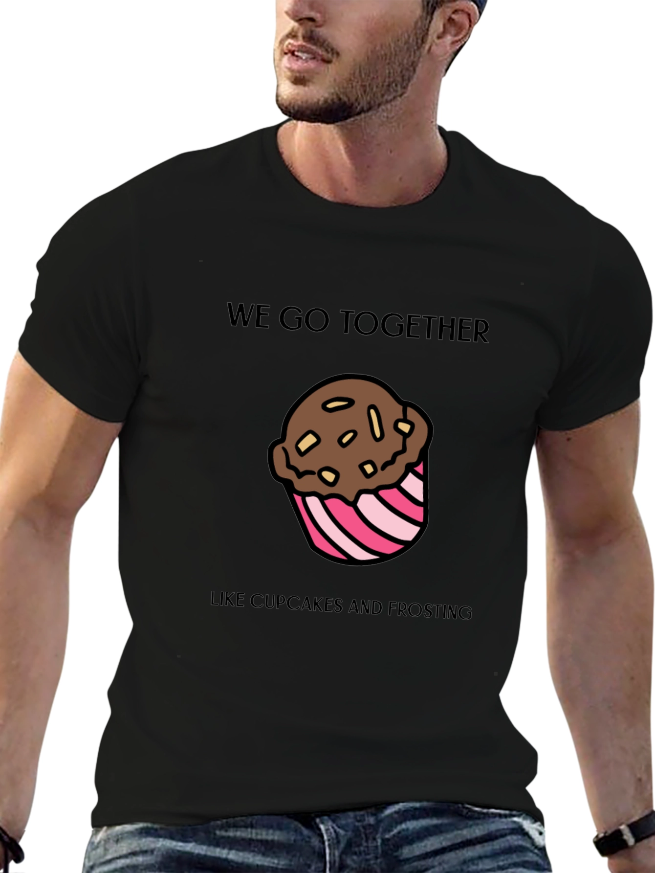 Sweet Match Tee: Cupcake & Frosting T-Shirt