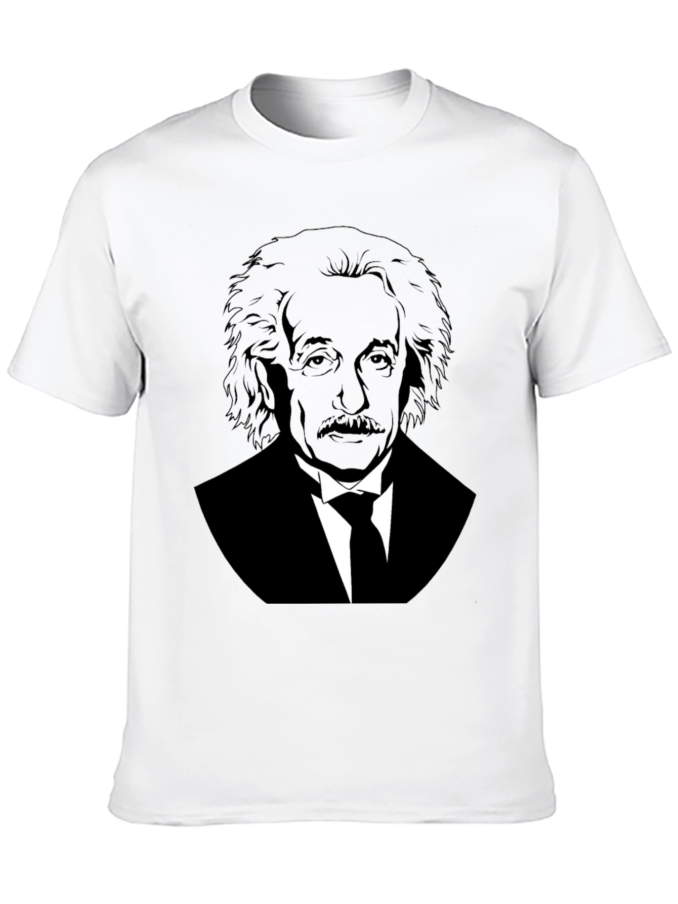 Einstein Portrait Graphic Tee - Mens Black T-Shirt