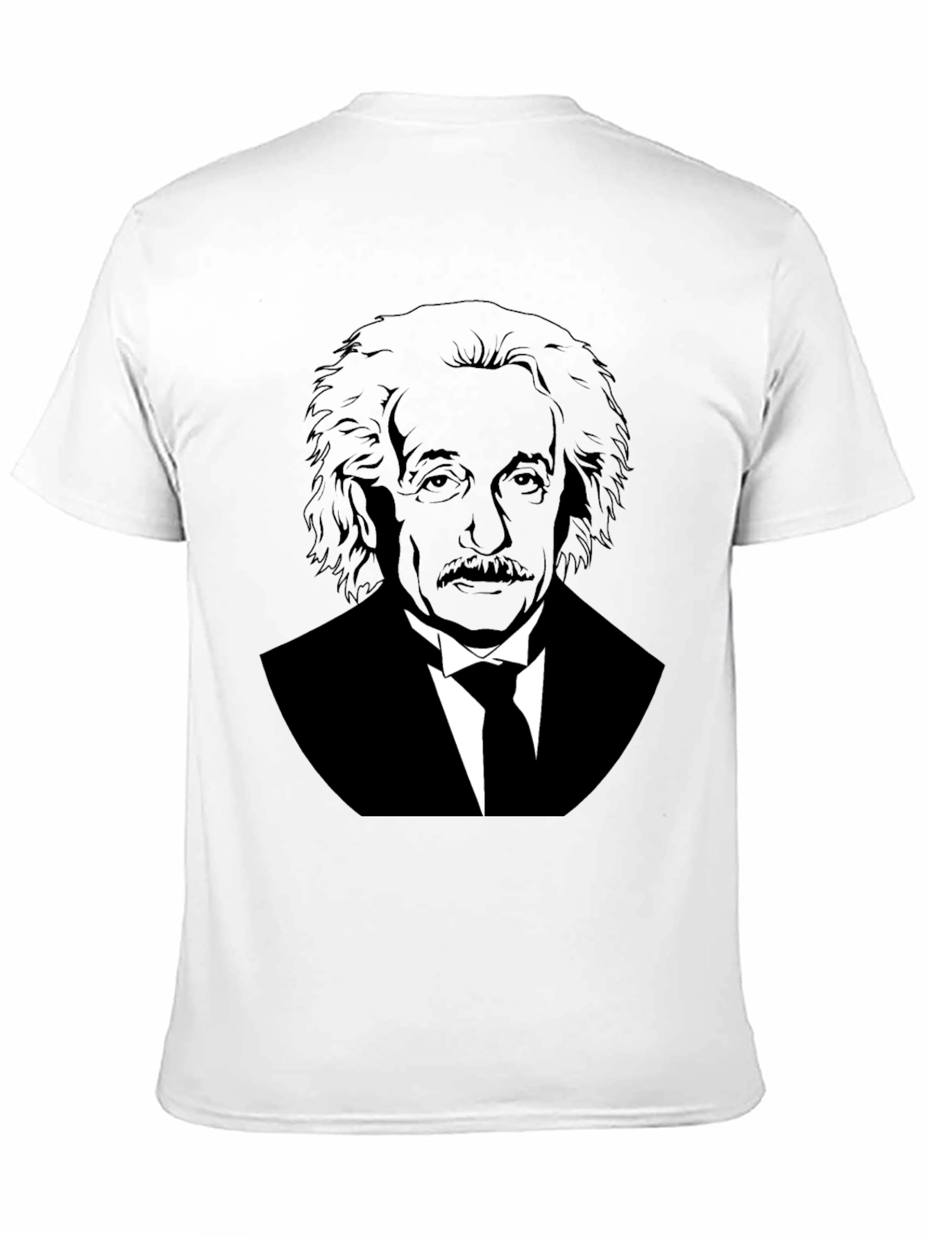 Einstein Portrait Graphic Tee - Mens Black T-Shirt