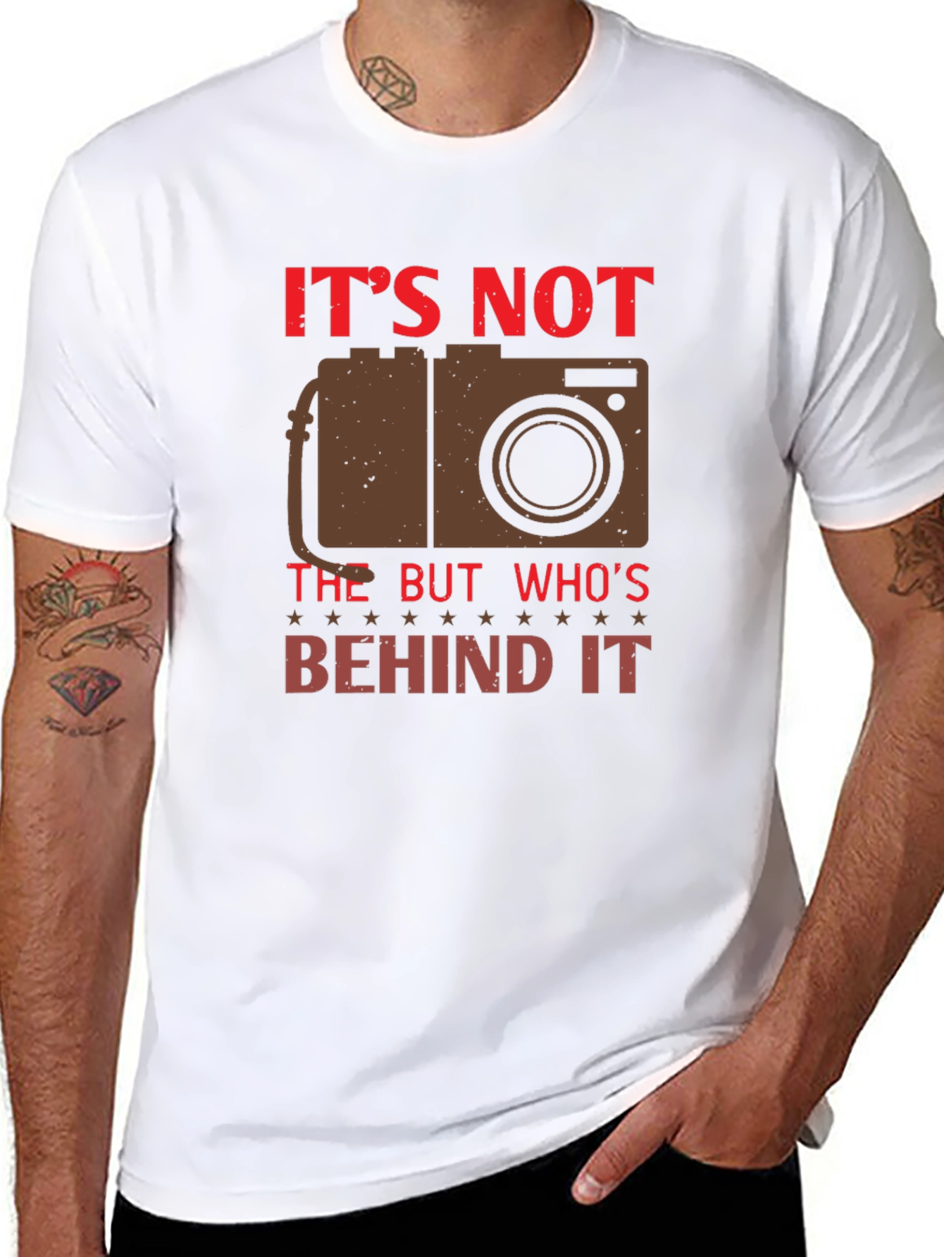 Photographers Black T-Shirt - Behind the Lens
