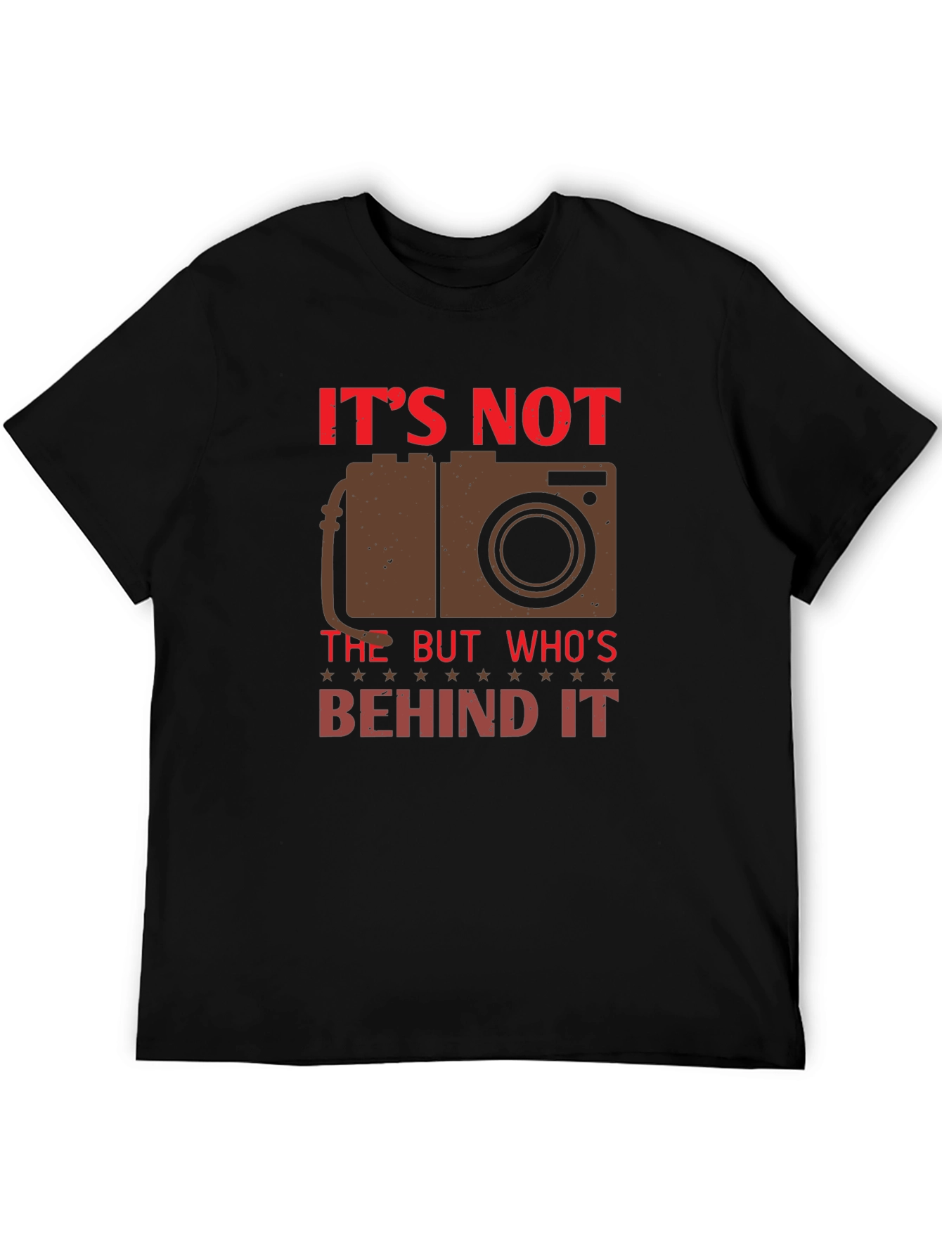 Photographers Black T-Shirt - Behind the Lens