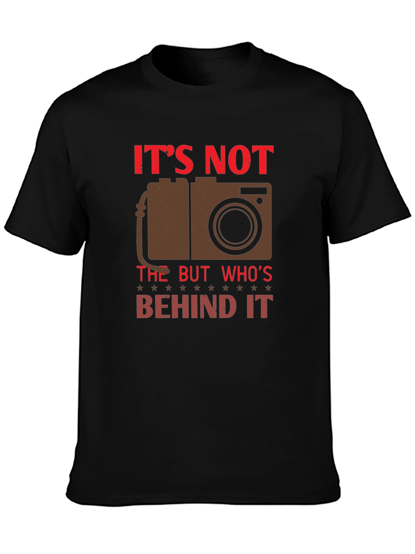 Photographers Black T-Shirt - Behind the Lens