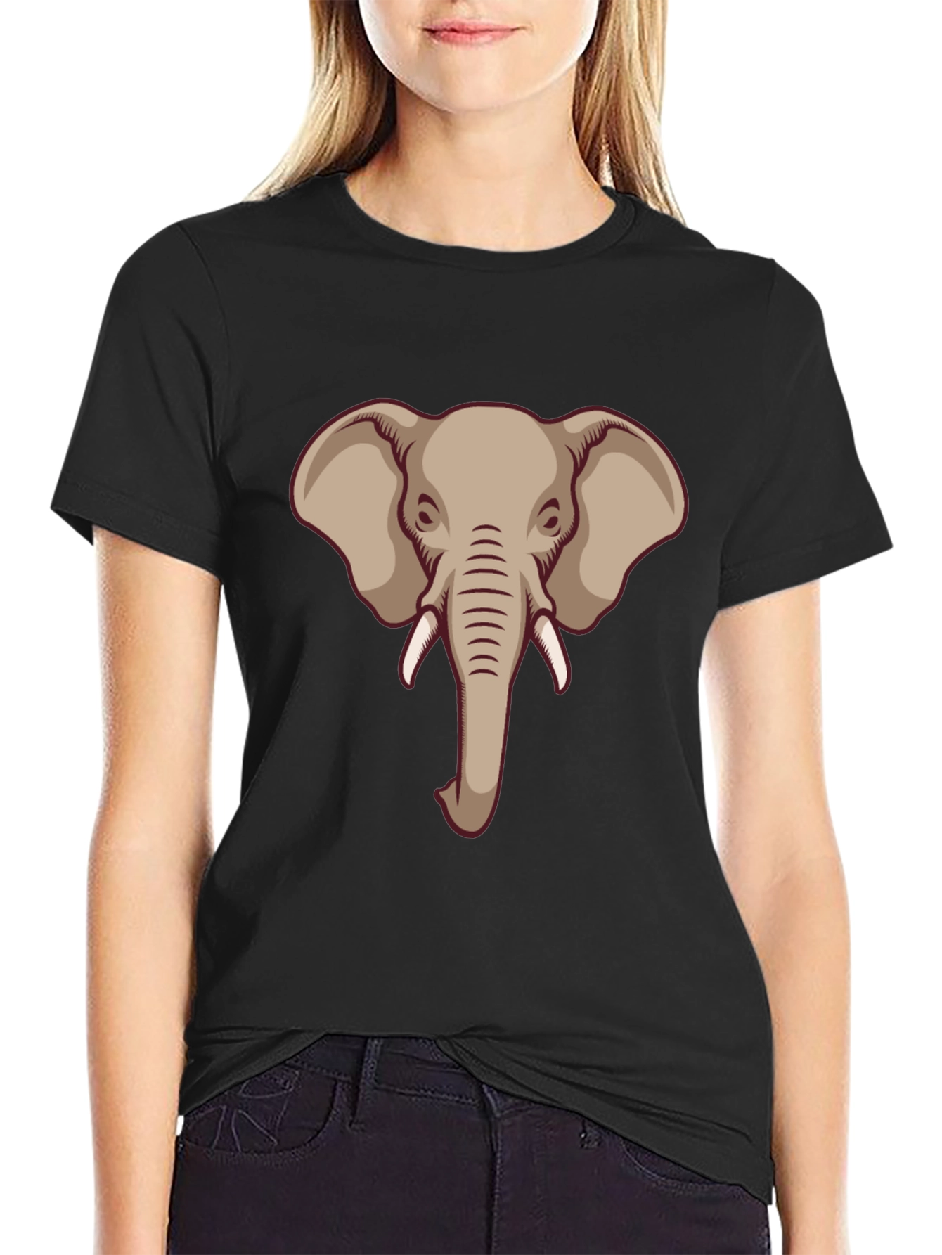 Elephant Graphic Tee - Cool Animal Design T-Shirt