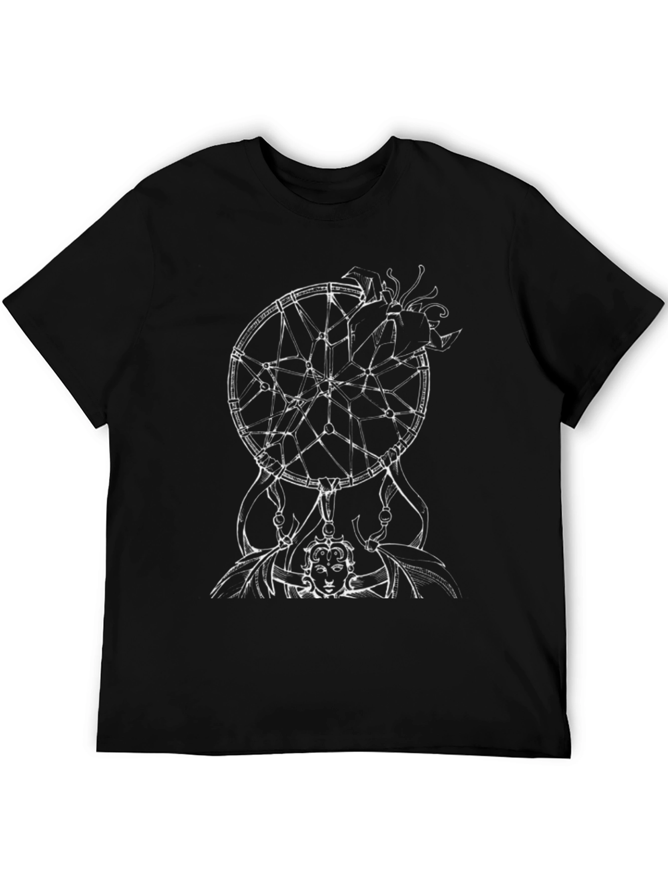 Dreamcatcher Graphic Tee - Black Cotton Comfort