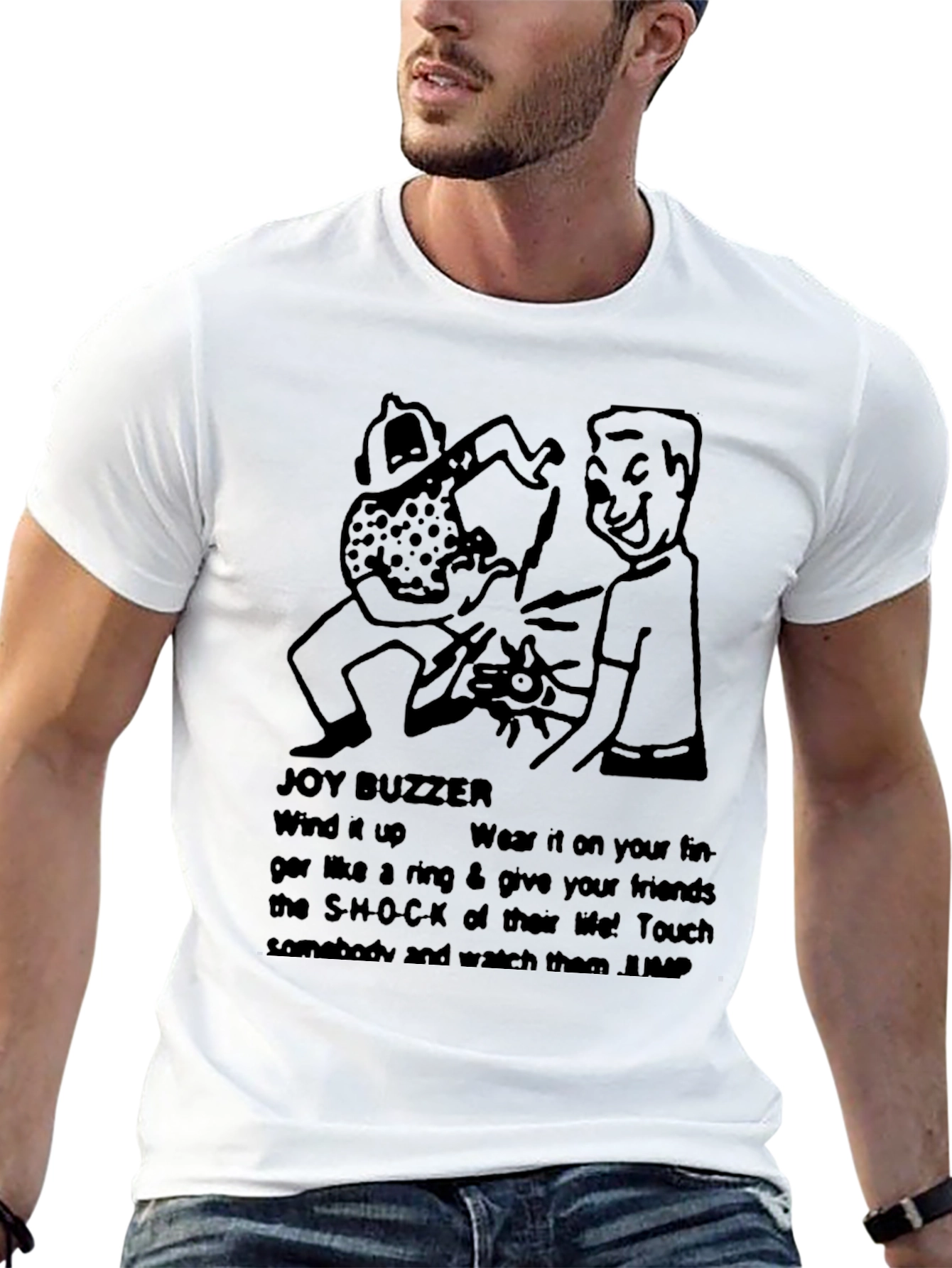 Joy Buzzer Prank T-Shirt - Shocking Fun!
