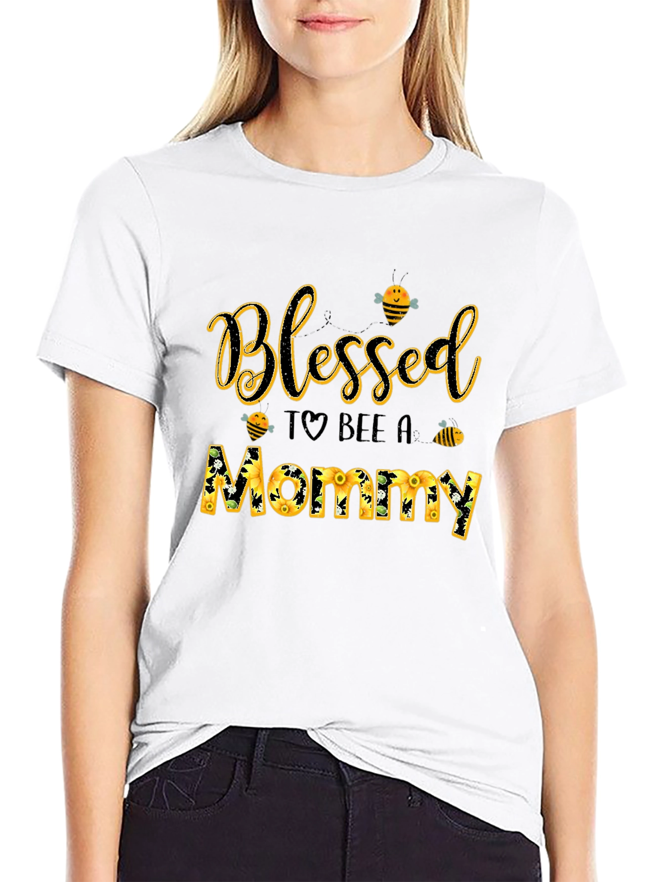 Blessed To Bee A Mommy Graphic Tee