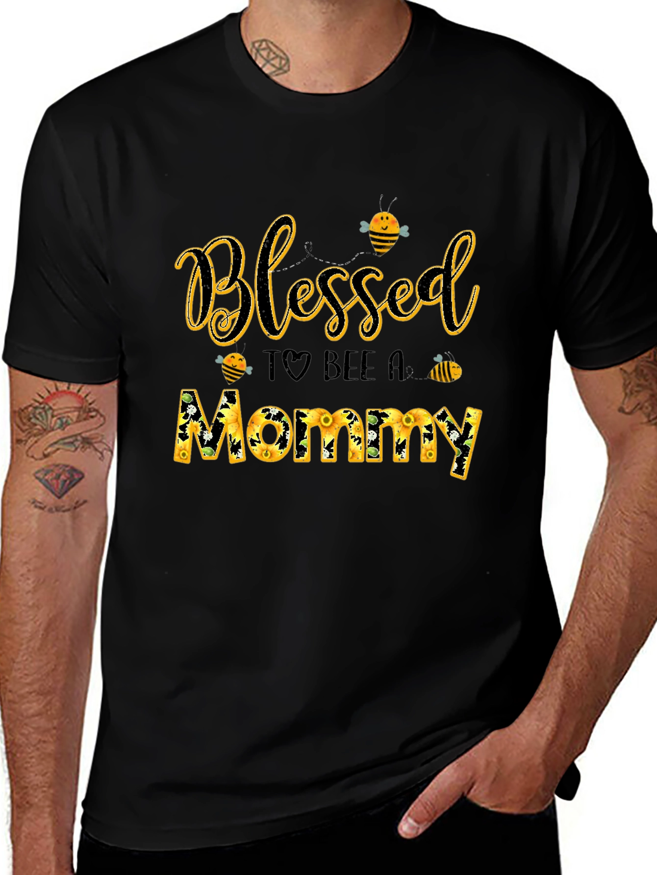 Blessed To Bee A Mommy Graphic Tee