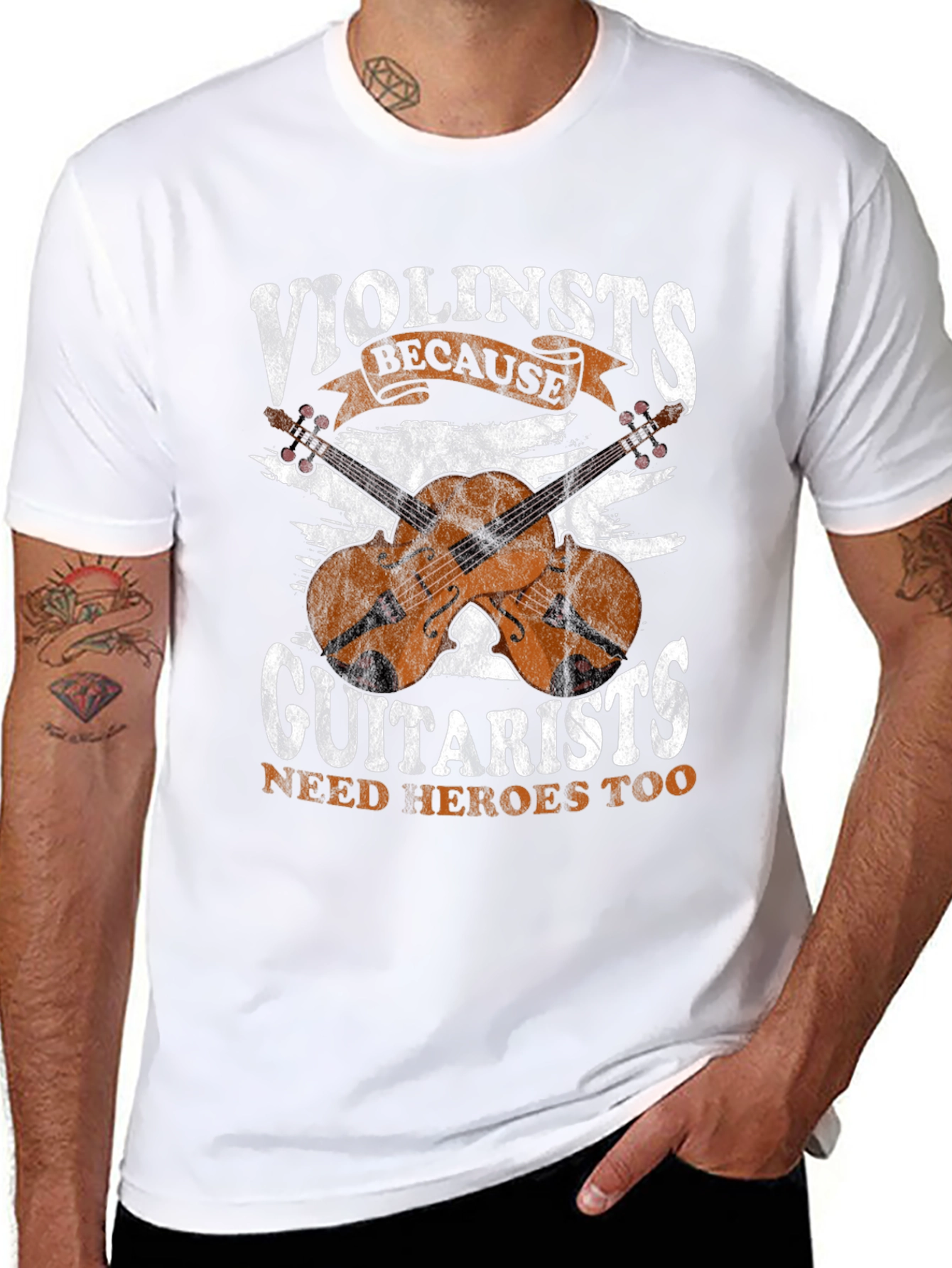 Violinists Because Guitarists Need Heroes Too T-Shirt