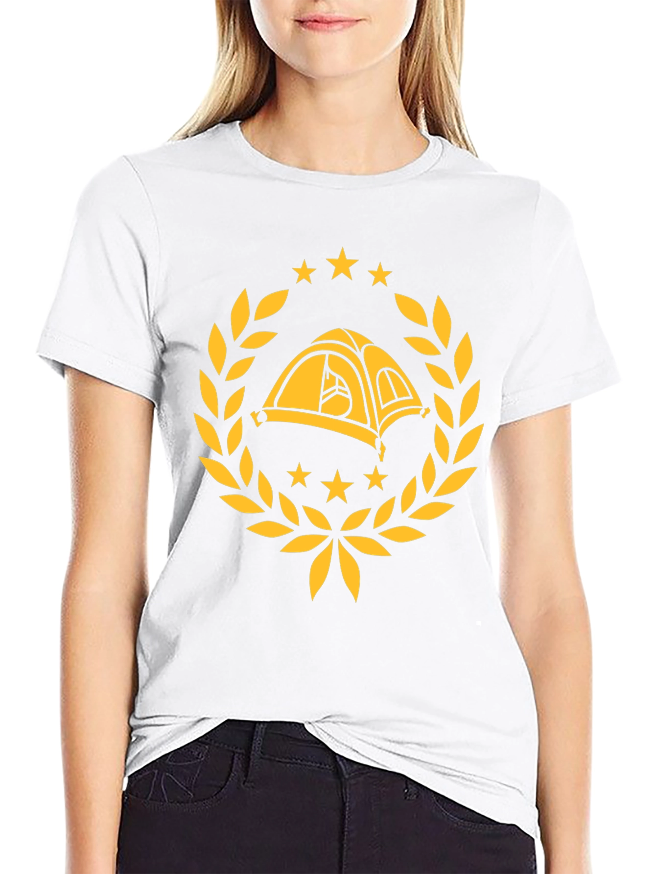 Camping Adventure T-Shirt - Black Cotton Graphic Tee