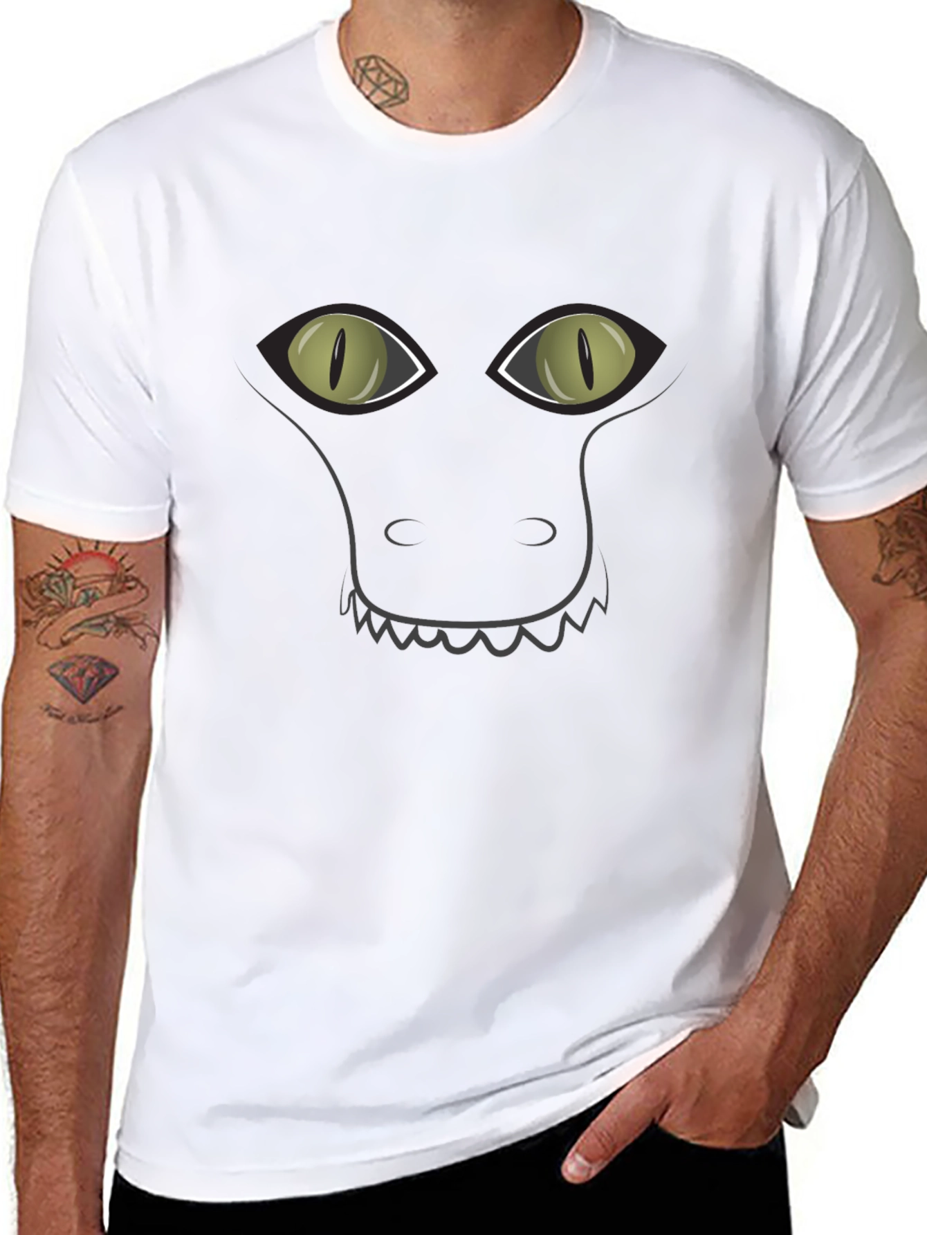 Gator Face Graphic Tee - Unisex Cotton T-Shirt
