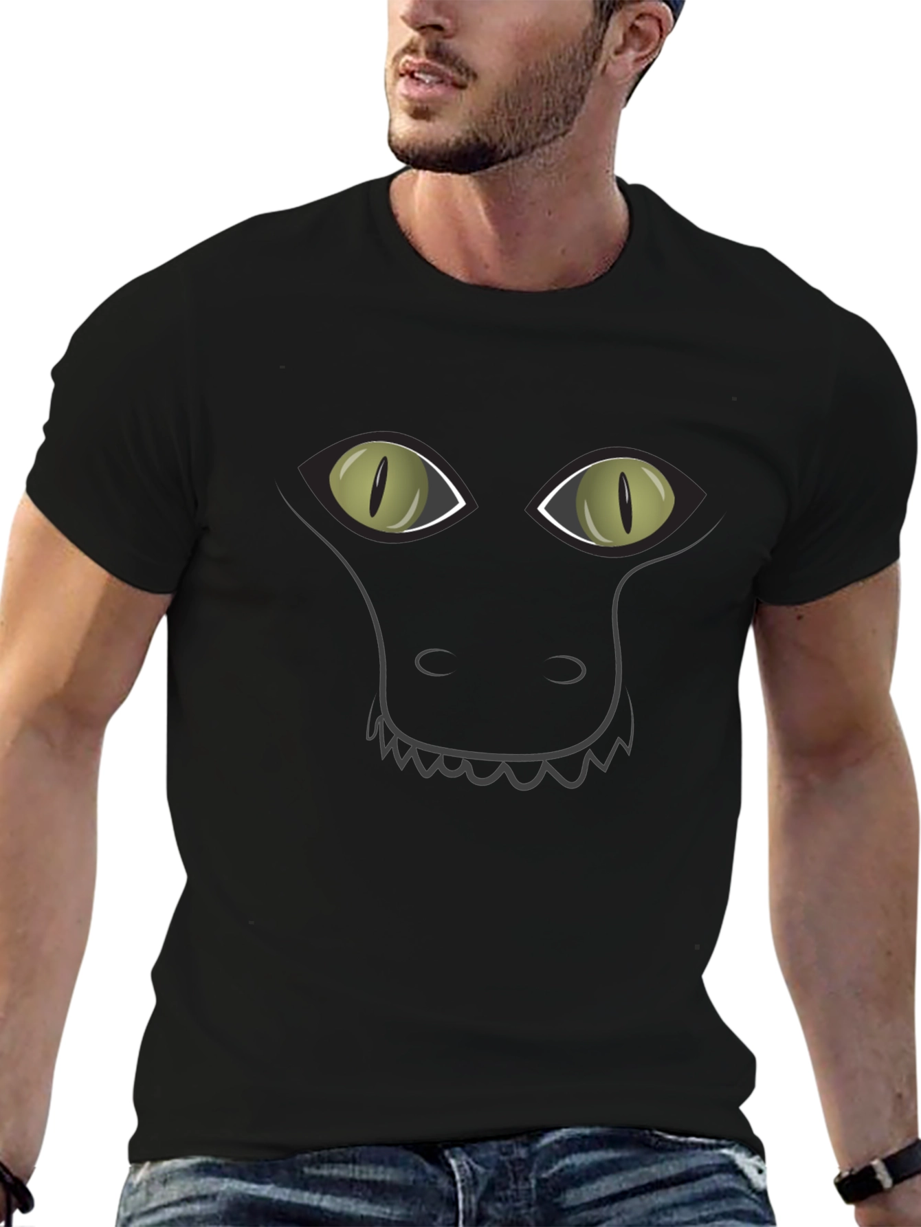 Gator Face Graphic Tee - Unisex Cotton T-Shirt