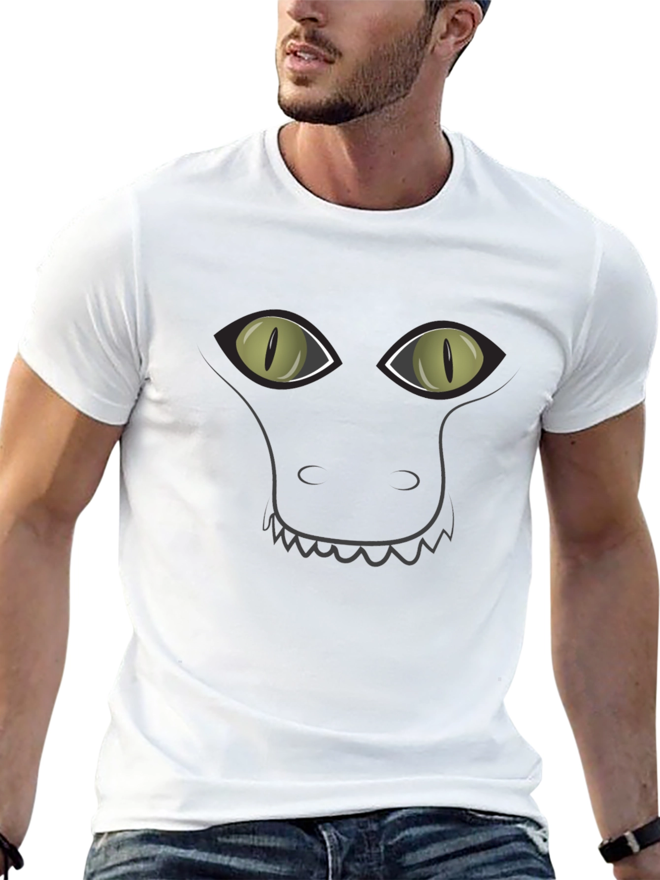 Gator Face Graphic Tee - Unisex Cotton T-Shirt