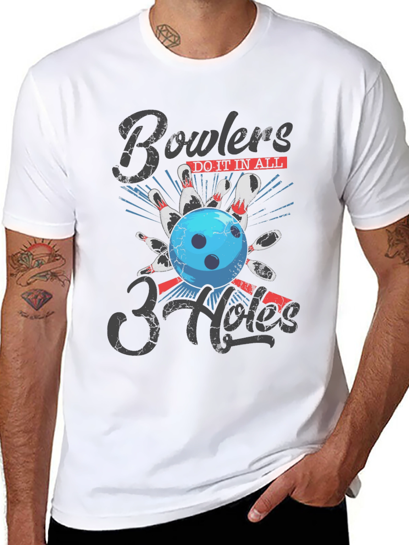 Bowlers Do It In All 3 Holes T-Shirt