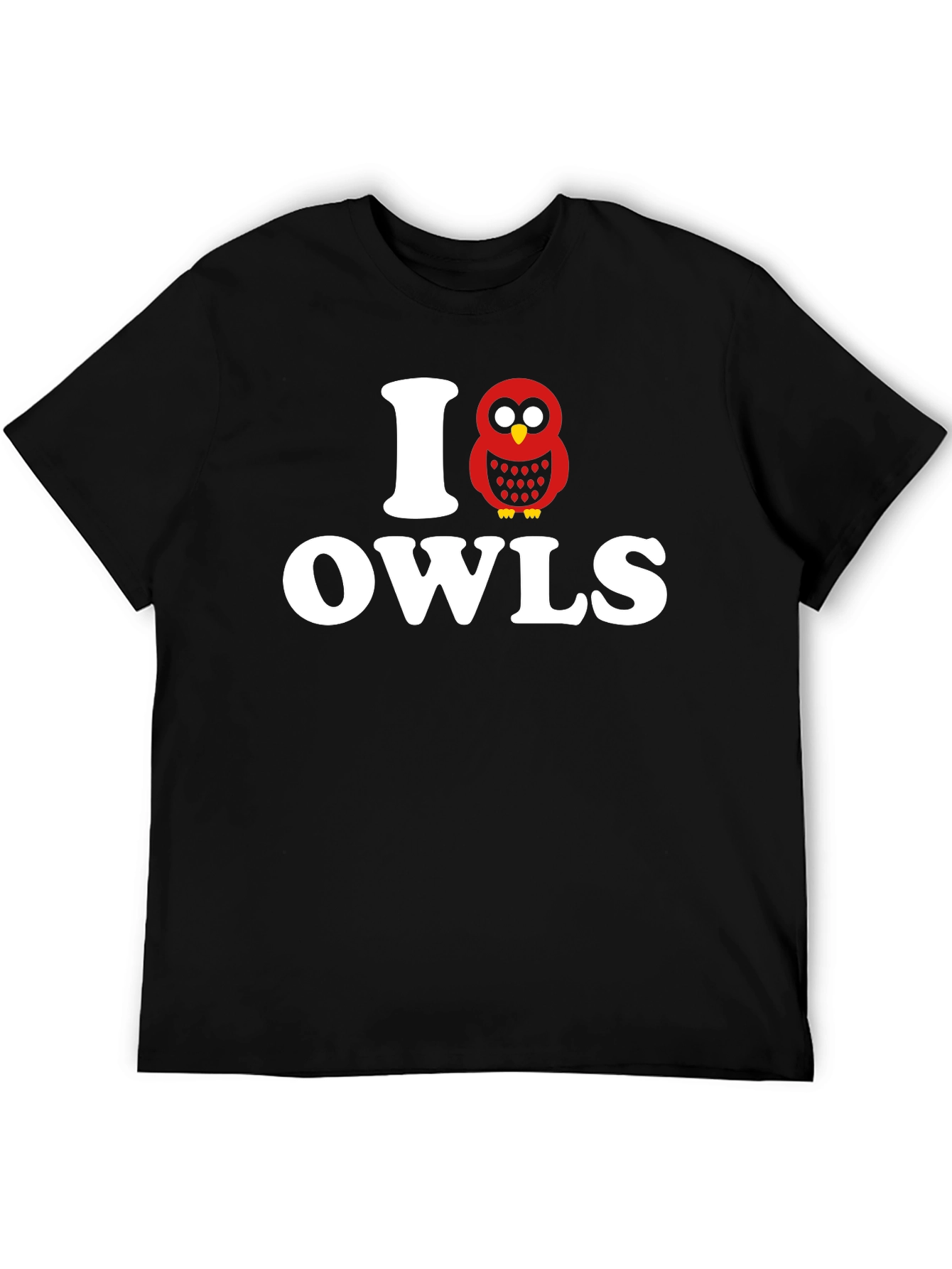 I Love Owls T-Shirt Novelty Graphic Tee