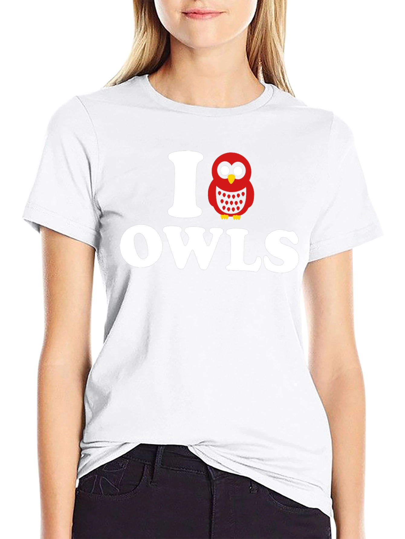 I Love Owls T-Shirt Novelty Graphic Tee