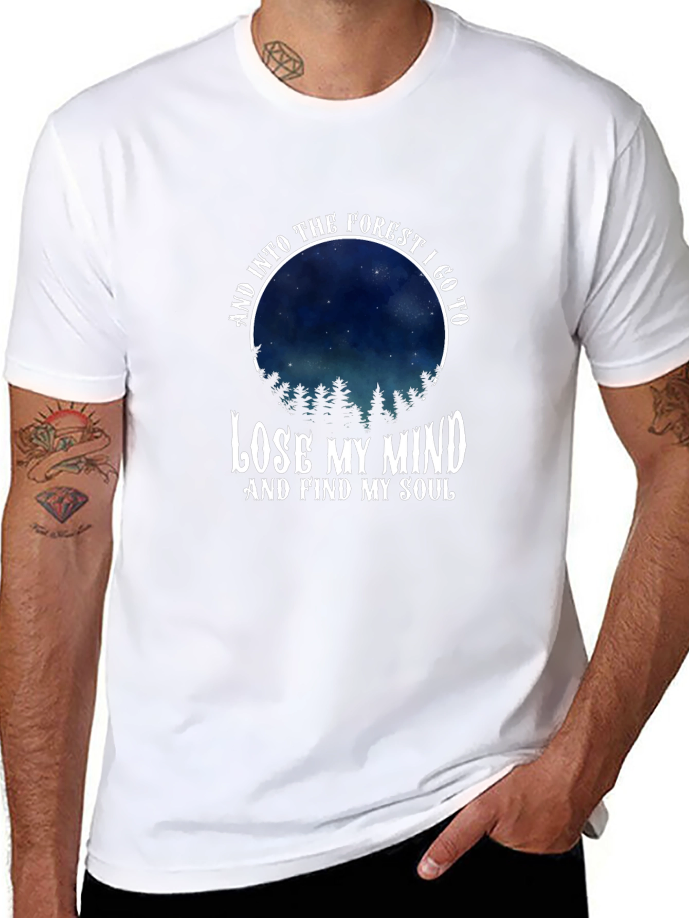 Forest Mind Soul Mens Graphic Tee