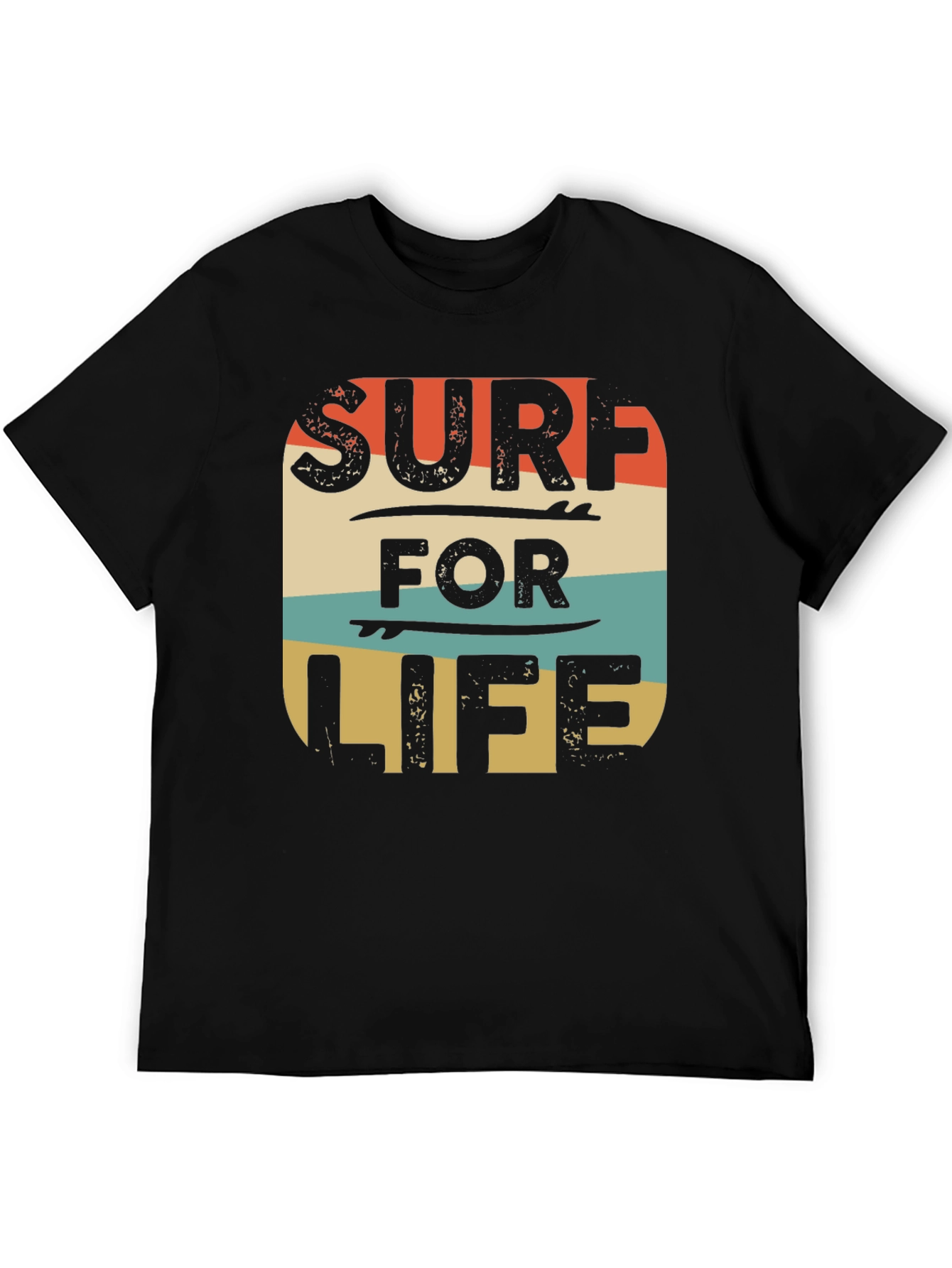 Retro Surf For Life Graphic Tee