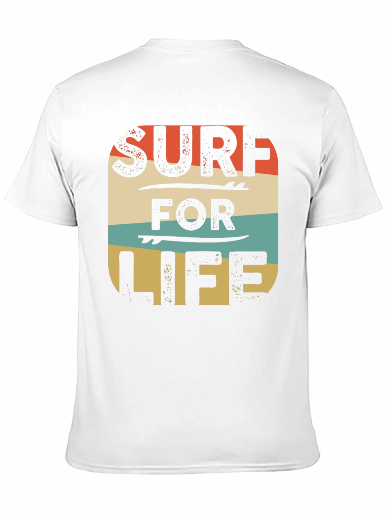 Retro Surf For Life Graphic Tee