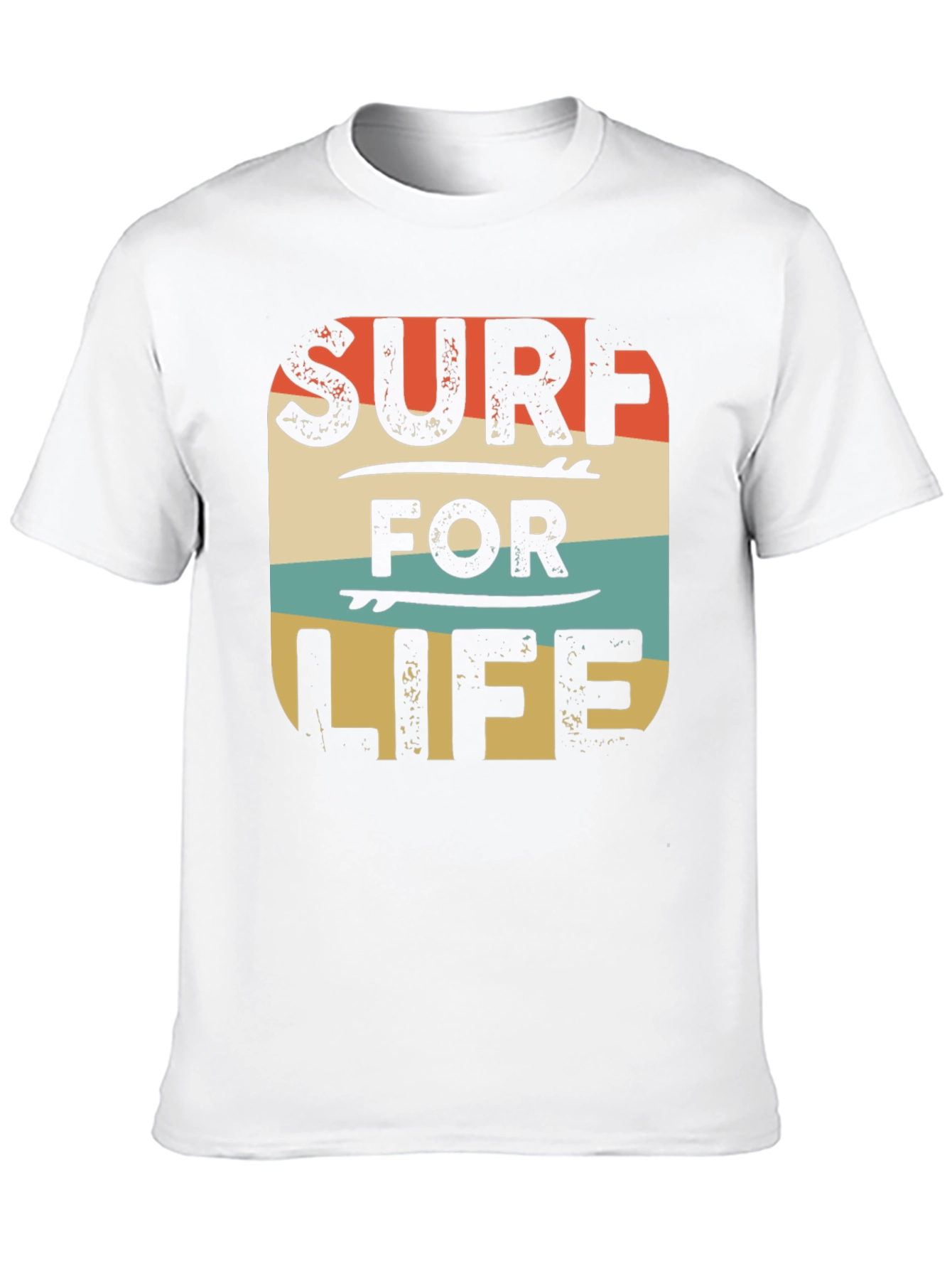 Retro Surf For Life Graphic Tee