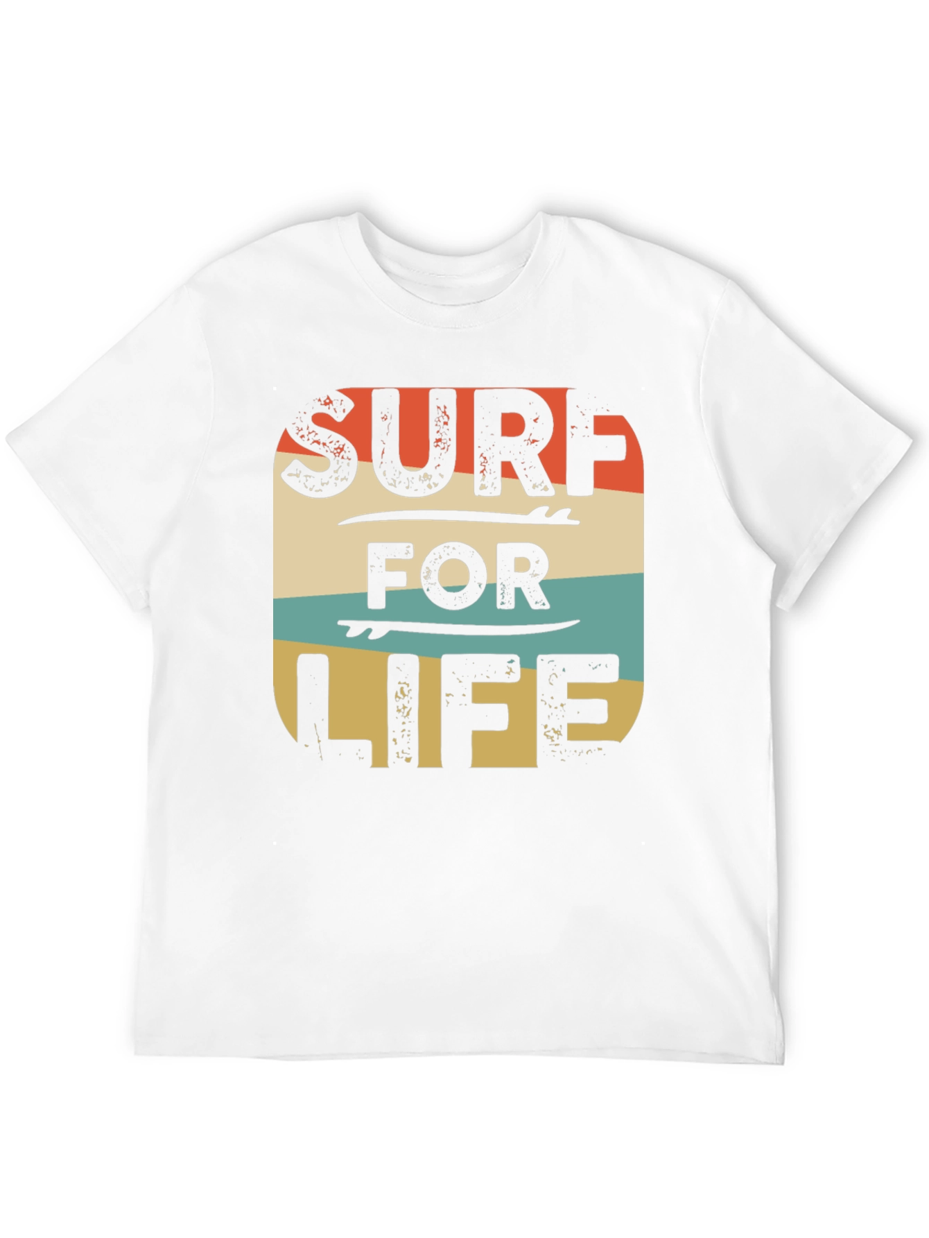 Retro Surf For Life Graphic Tee