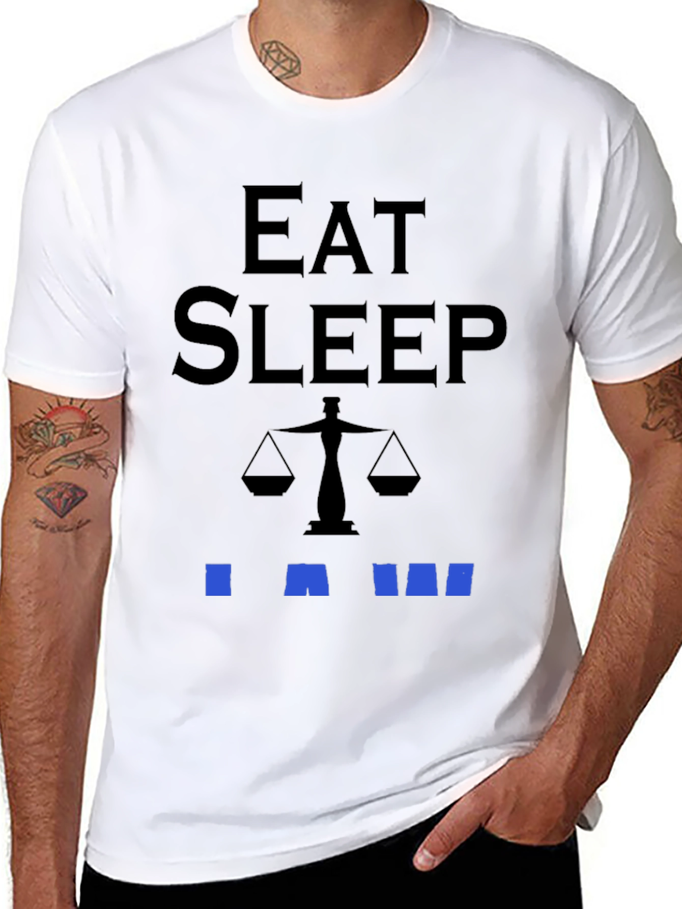 Eat Sleep Law T-Shirt - Lawyer Gift