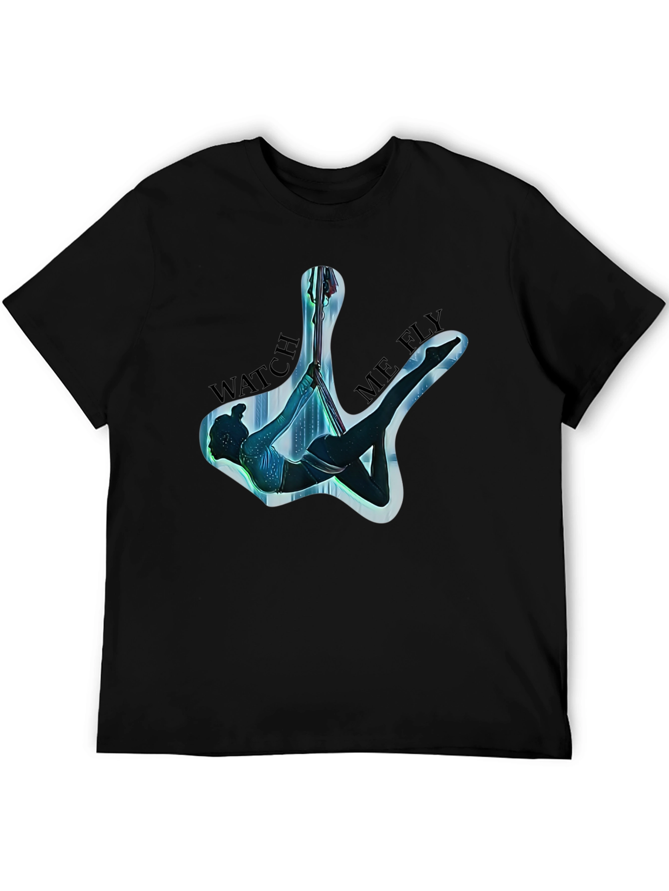 Aerial Arts Black T-Shirt - Watch Me Fly