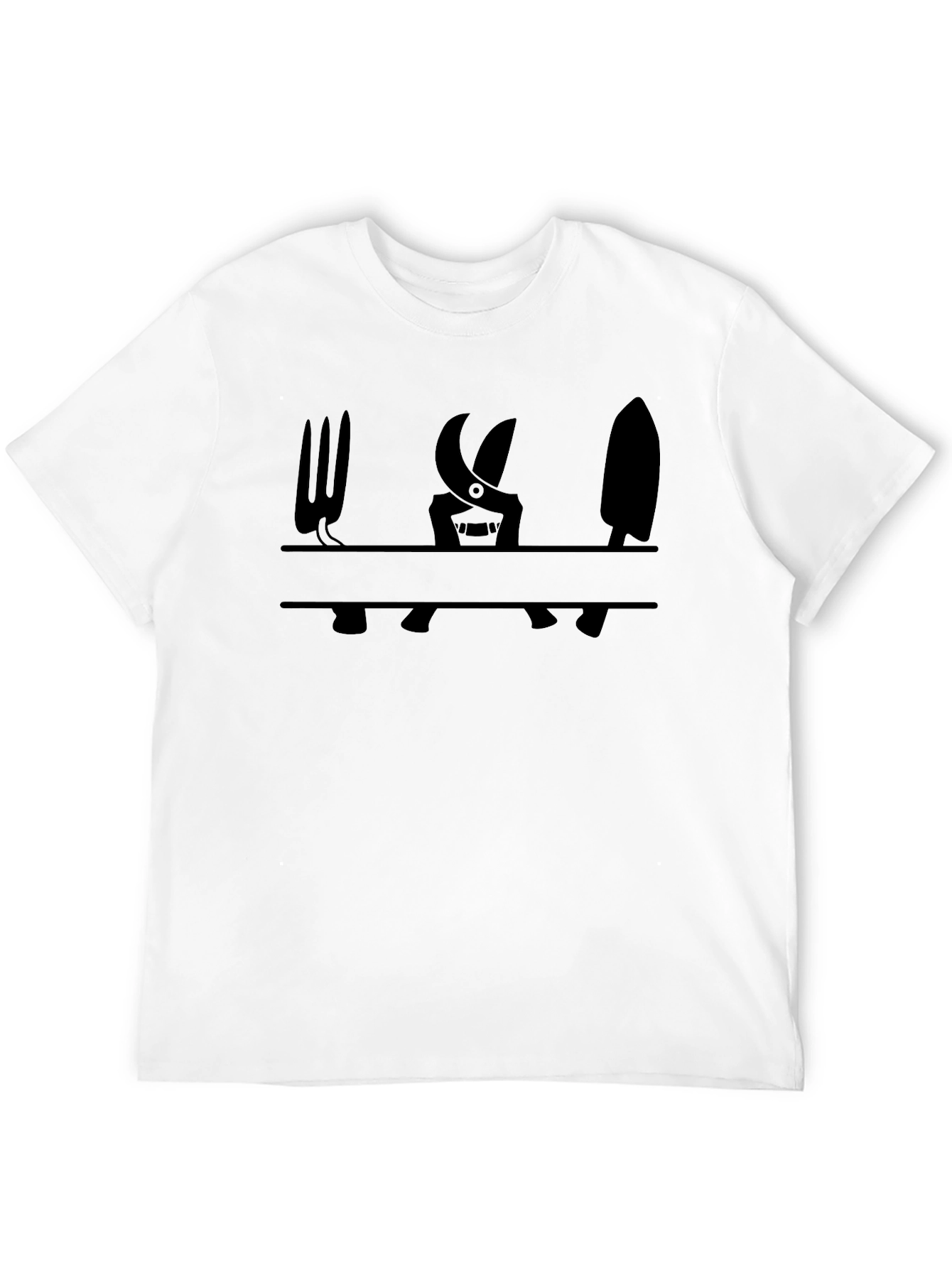 Gardening Tools Graphic Tee - Black