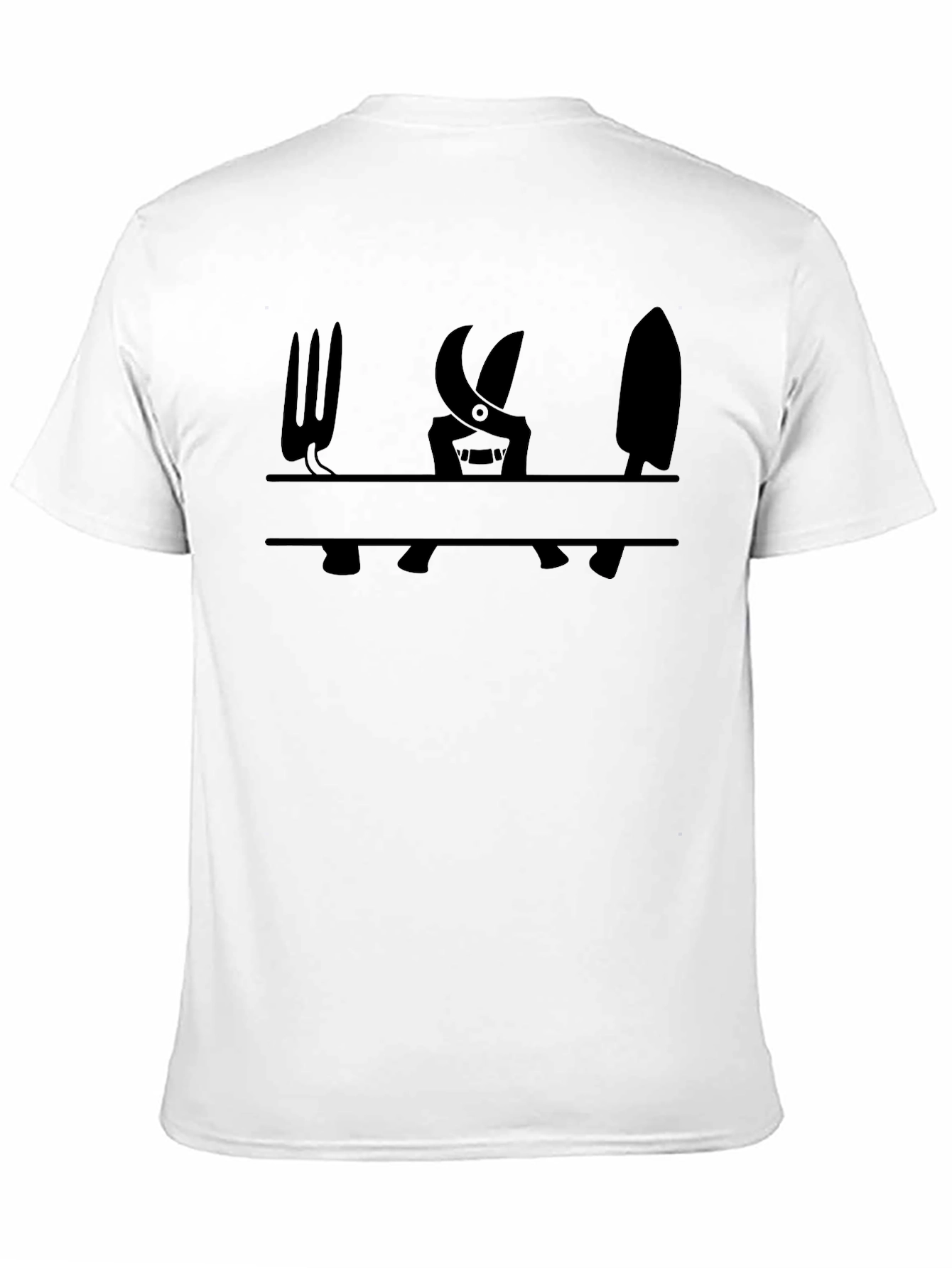 Gardening Tools Graphic Tee - Black