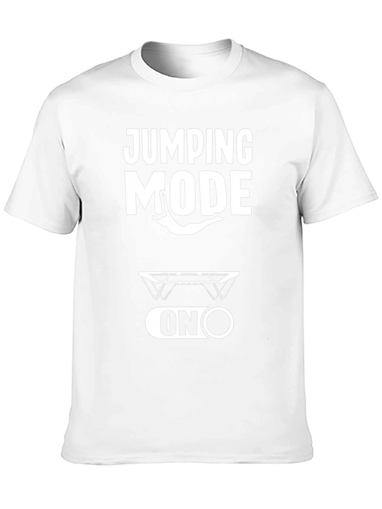 Jumping Mode On Black Graphic Tee