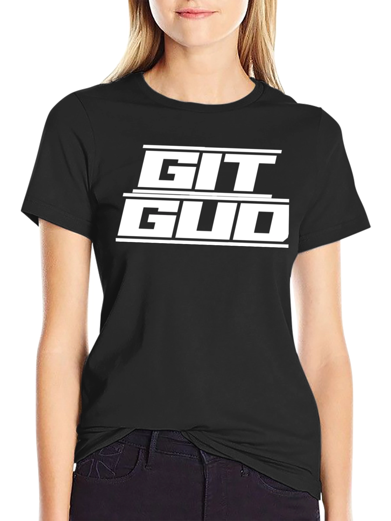 Git Gud Black T-Shirt - Gamer Style