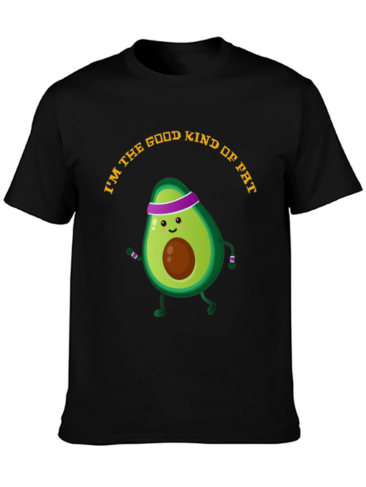 Avocado Gym Humor T-Shirt - Good Kind of Fat
