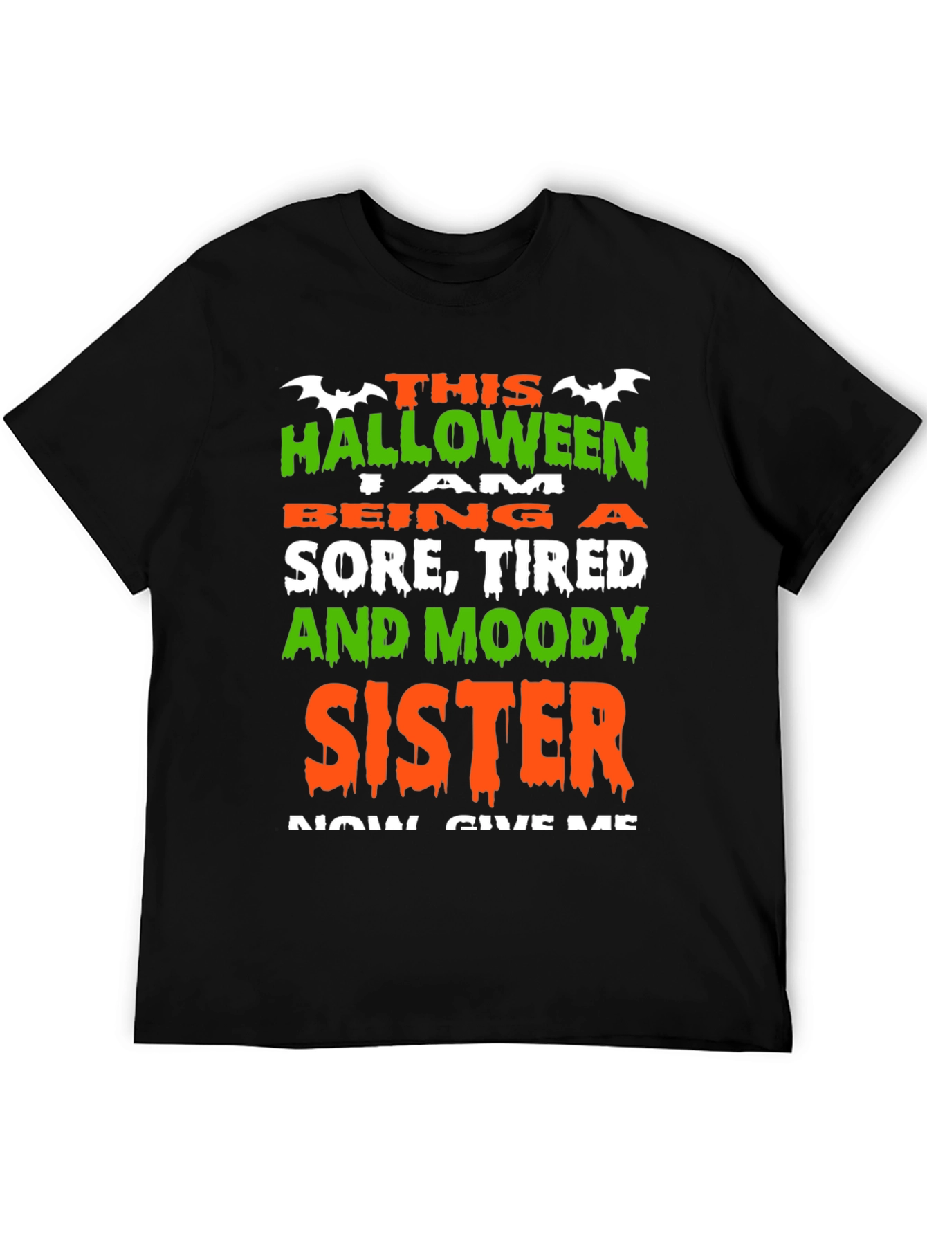 Funny Halloween Sister Graphic T-Shirt