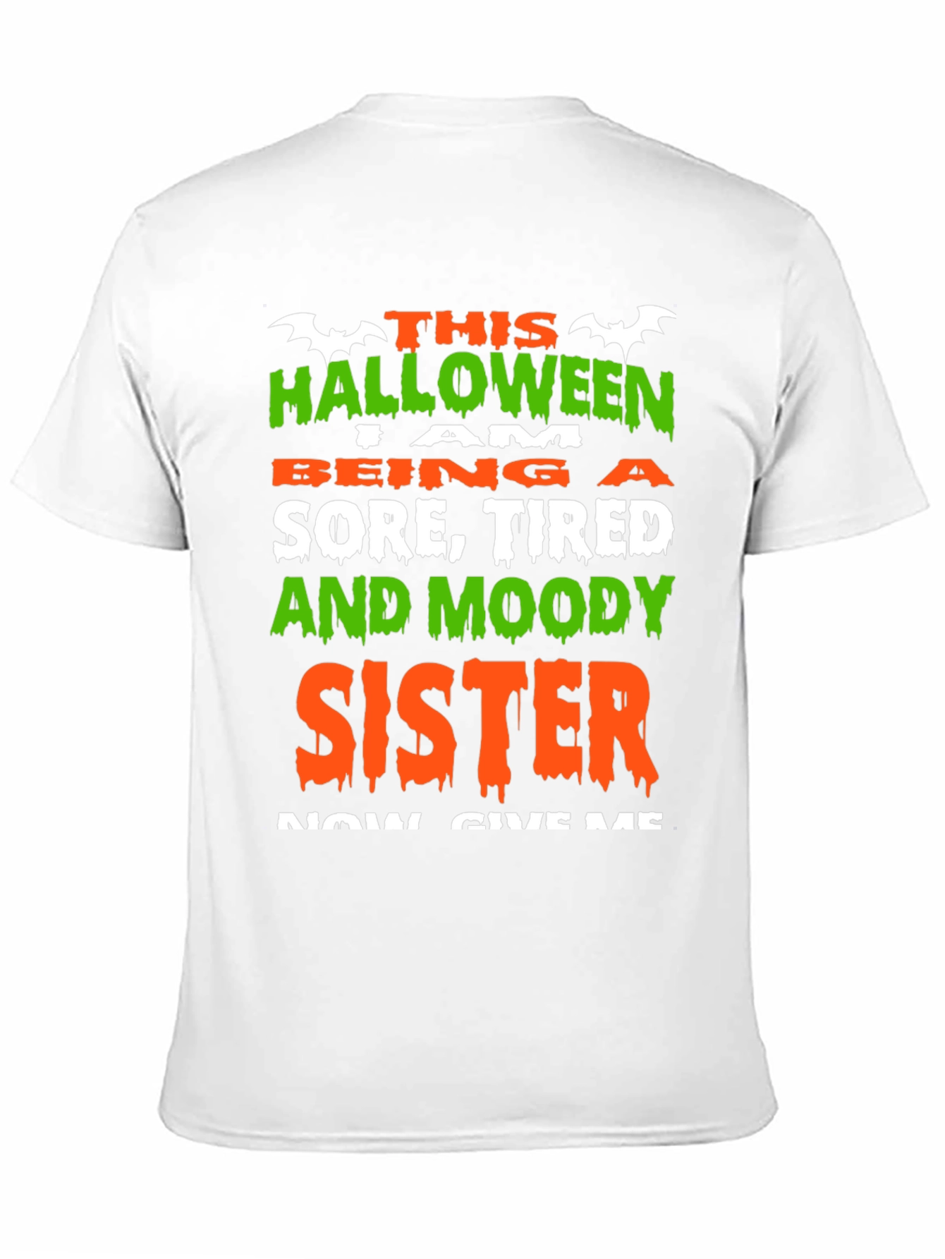 Funny Halloween Sister Graphic T-Shirt
