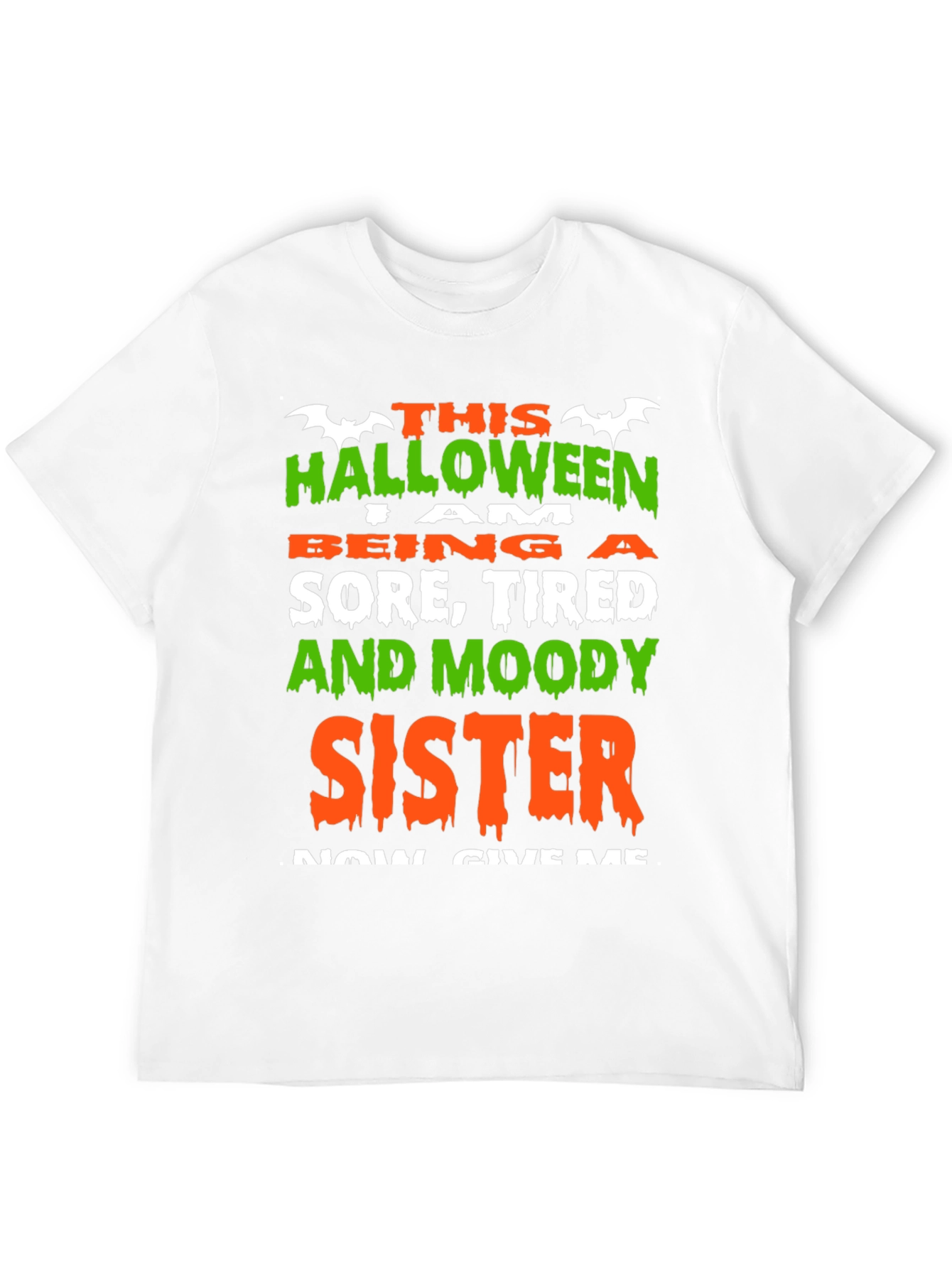 Funny Halloween Sister Graphic T-Shirt