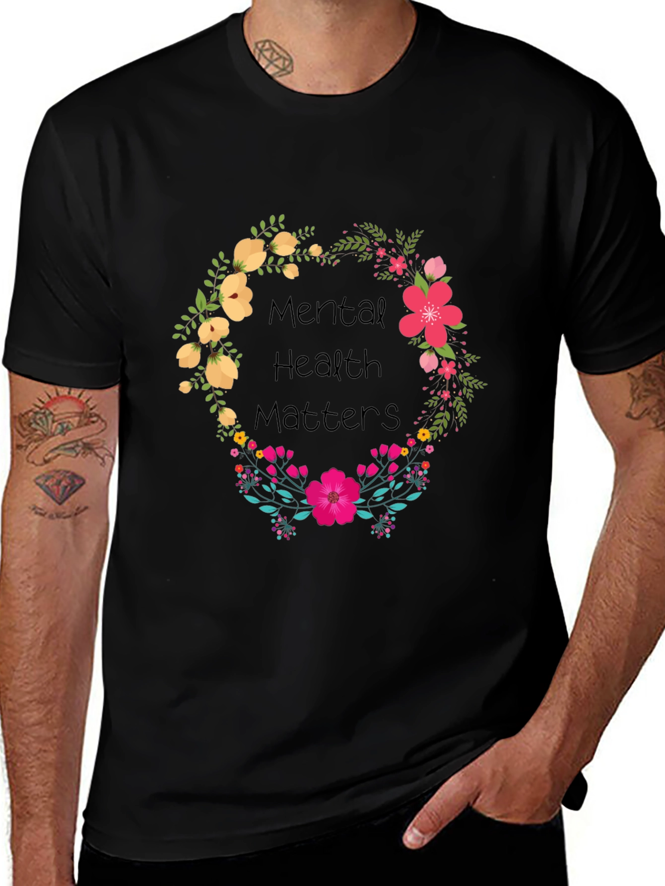 Mental Health Matters Floral Tee