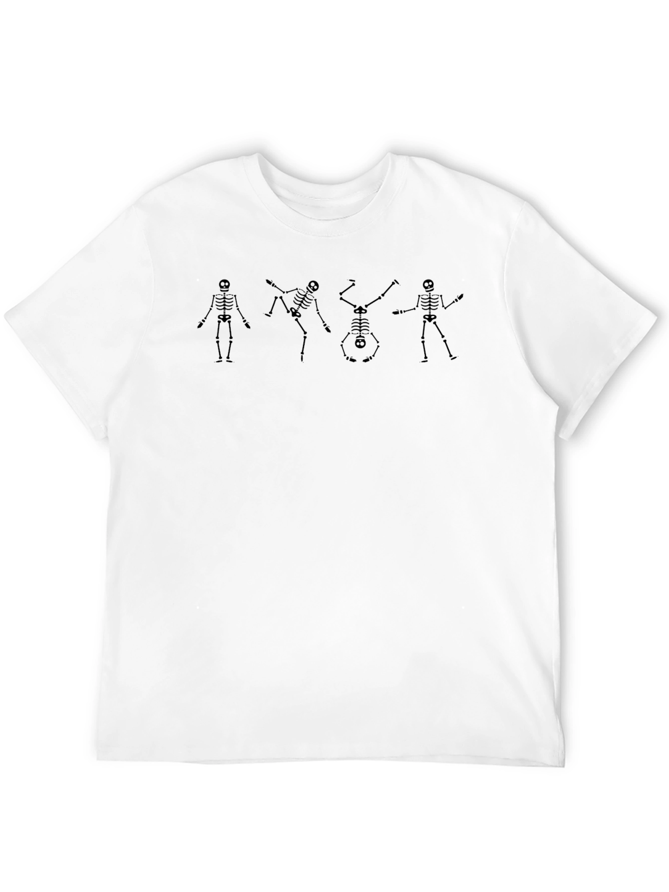 Dancing Skeleton T-Shirt - Black Short Sleeve