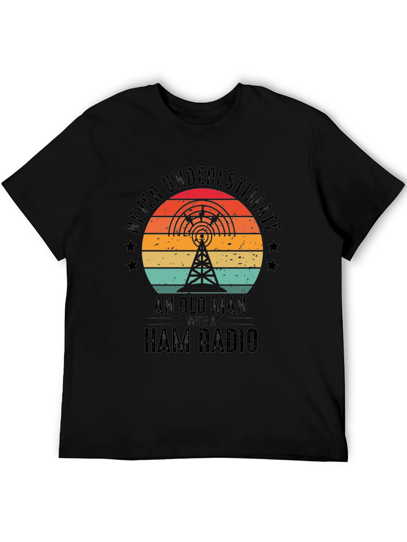 Ham Radio Old Man T-Shirt - Never Underestimate
