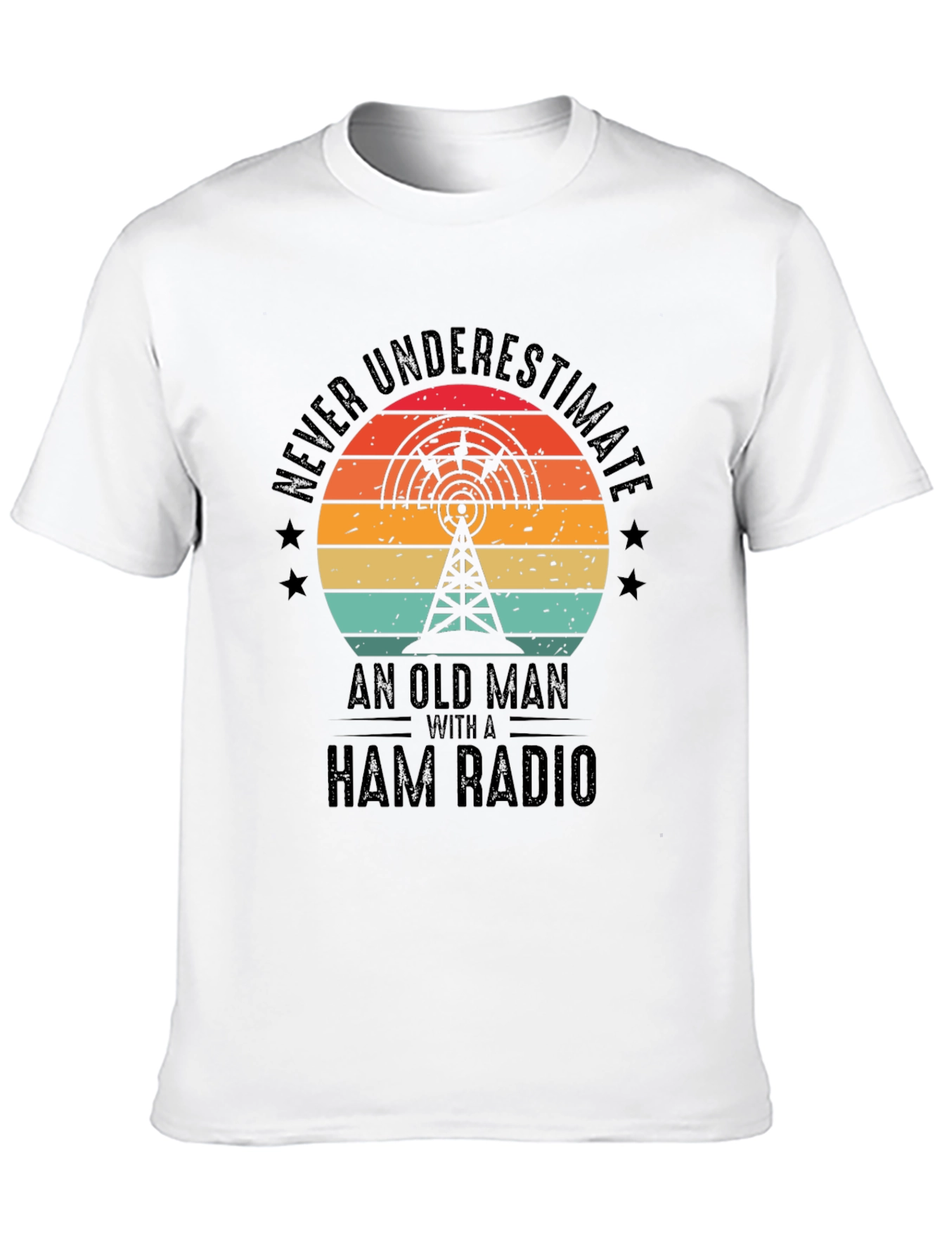 Ham Radio Old Man T-Shirt - Never Underestimate